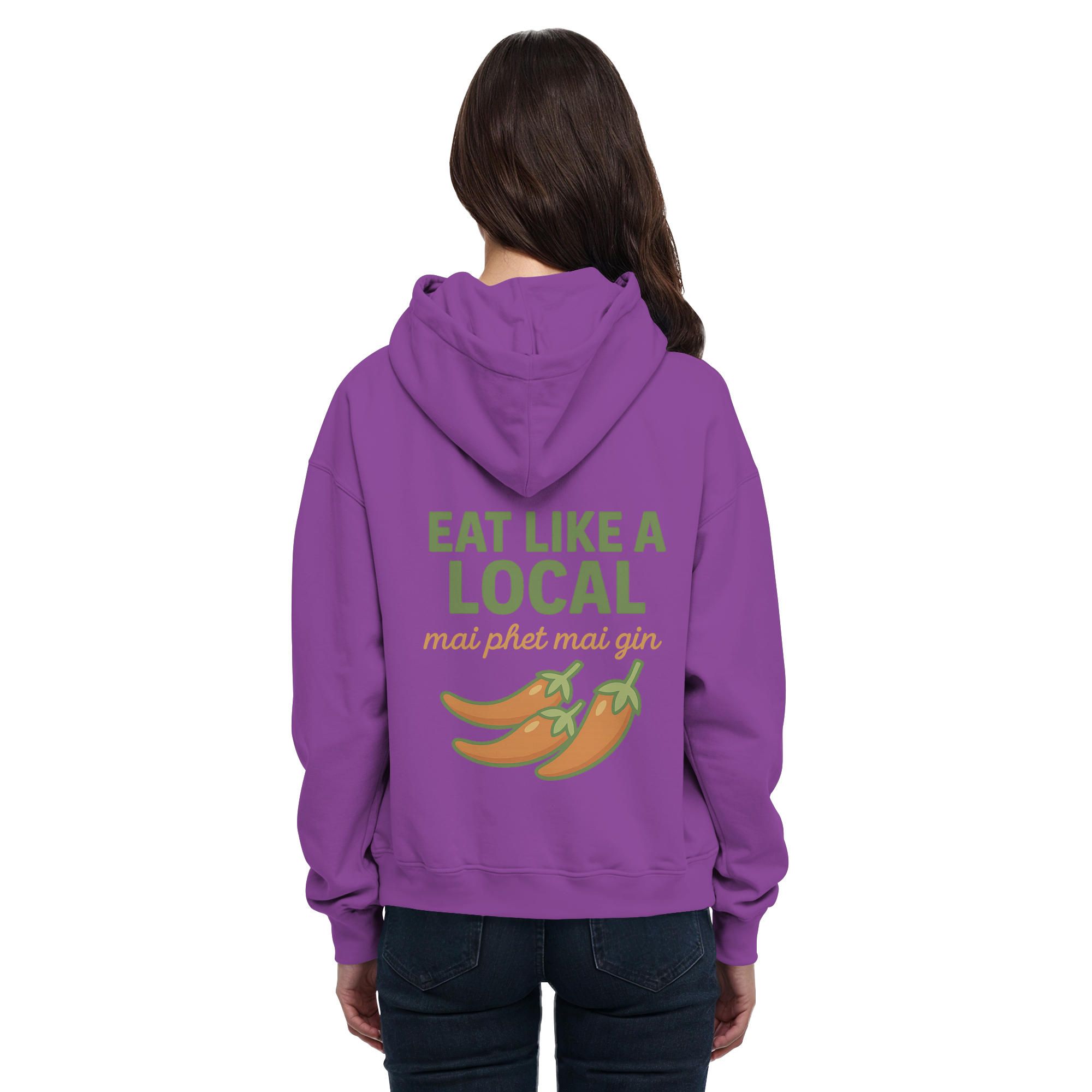 at Like a Local – Thai Food Design | „mai phed mai gin“ Chili Hoodie - Basic Unisex Hoodie