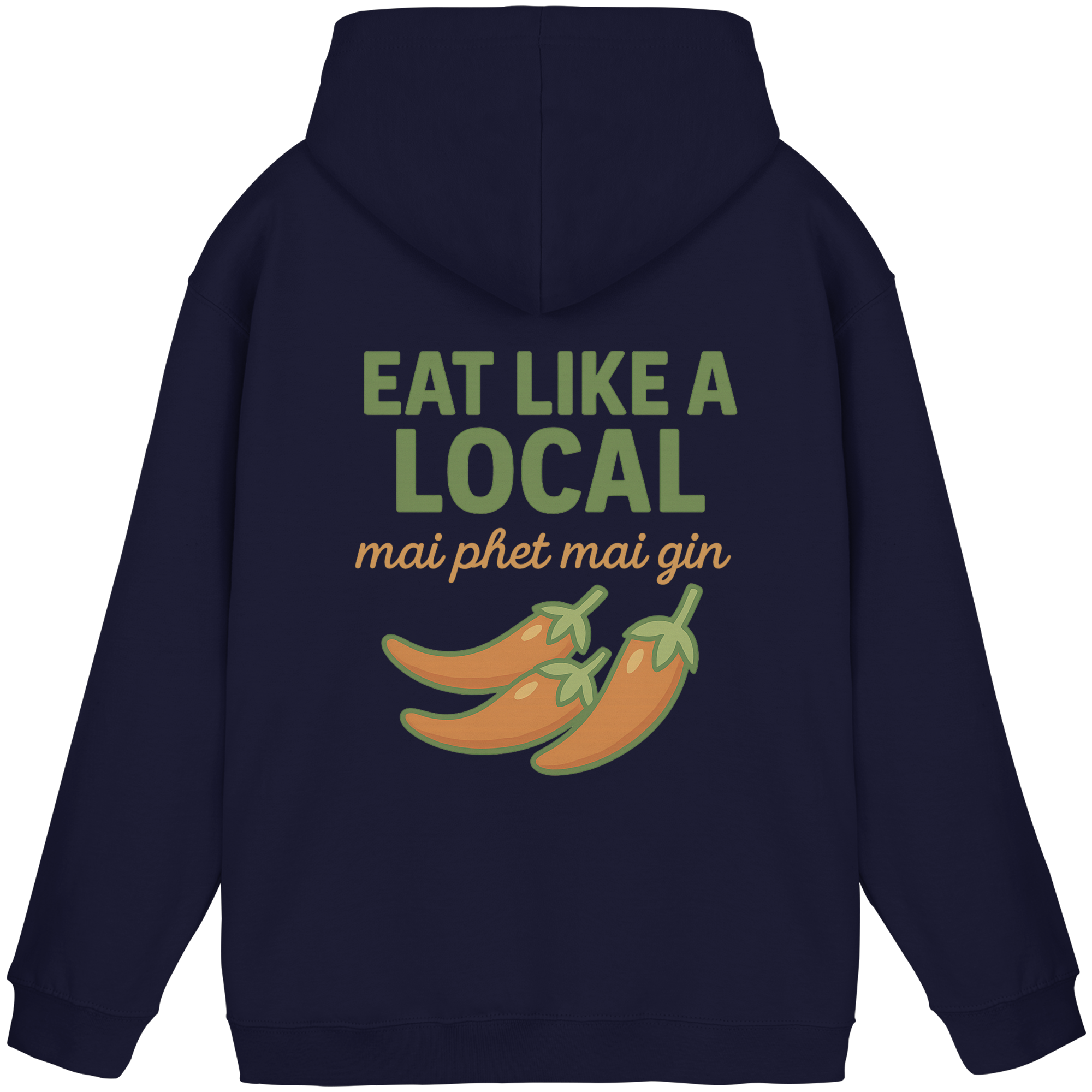 at Like a Local – Thai Food Design | „mai phed mai gin“ Chili Hoodie - Basic Unisex Hoodie