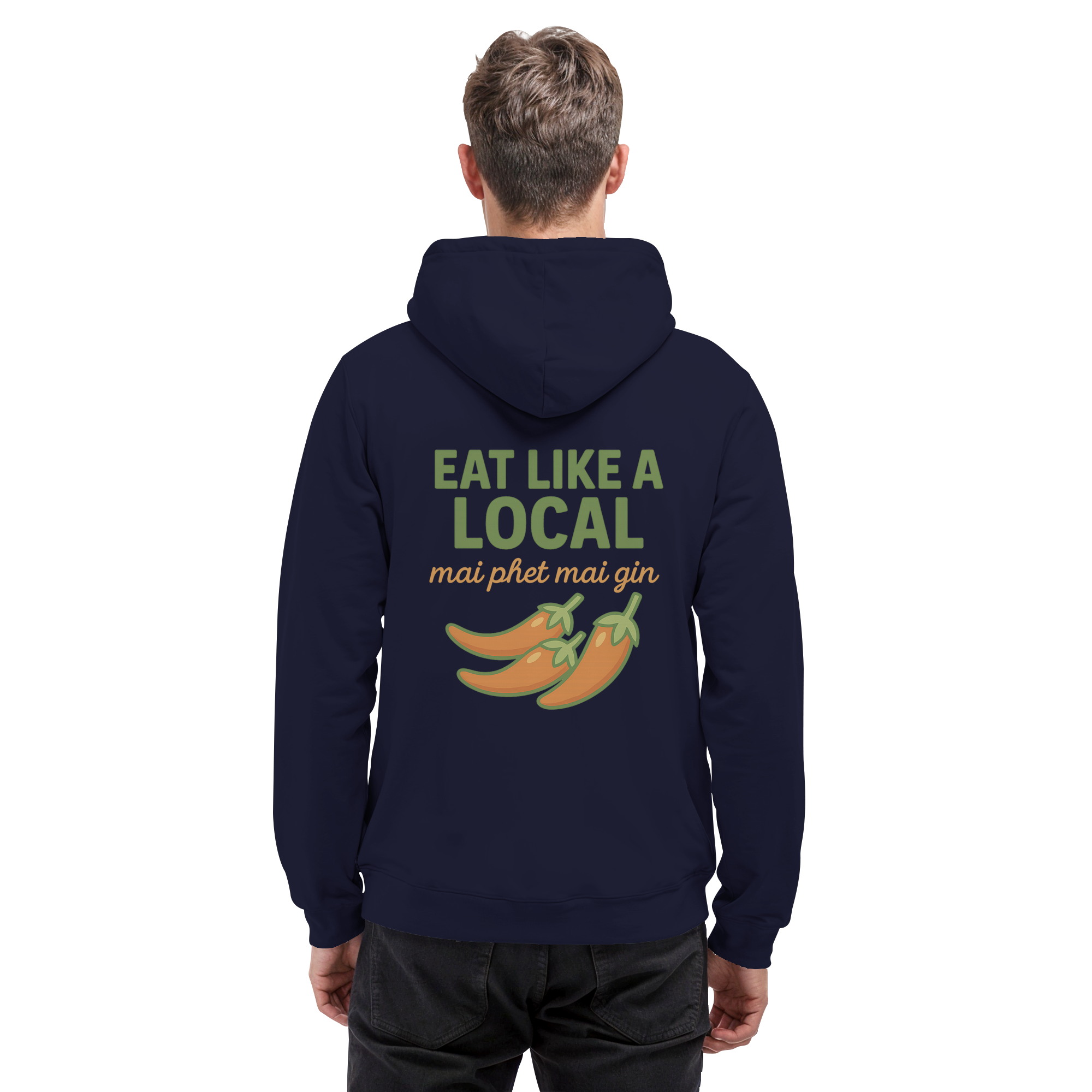 at Like a Local – Thai Food Design | „mai phed mai gin“ Chili Hoodie - Basic Unisex Hoodie