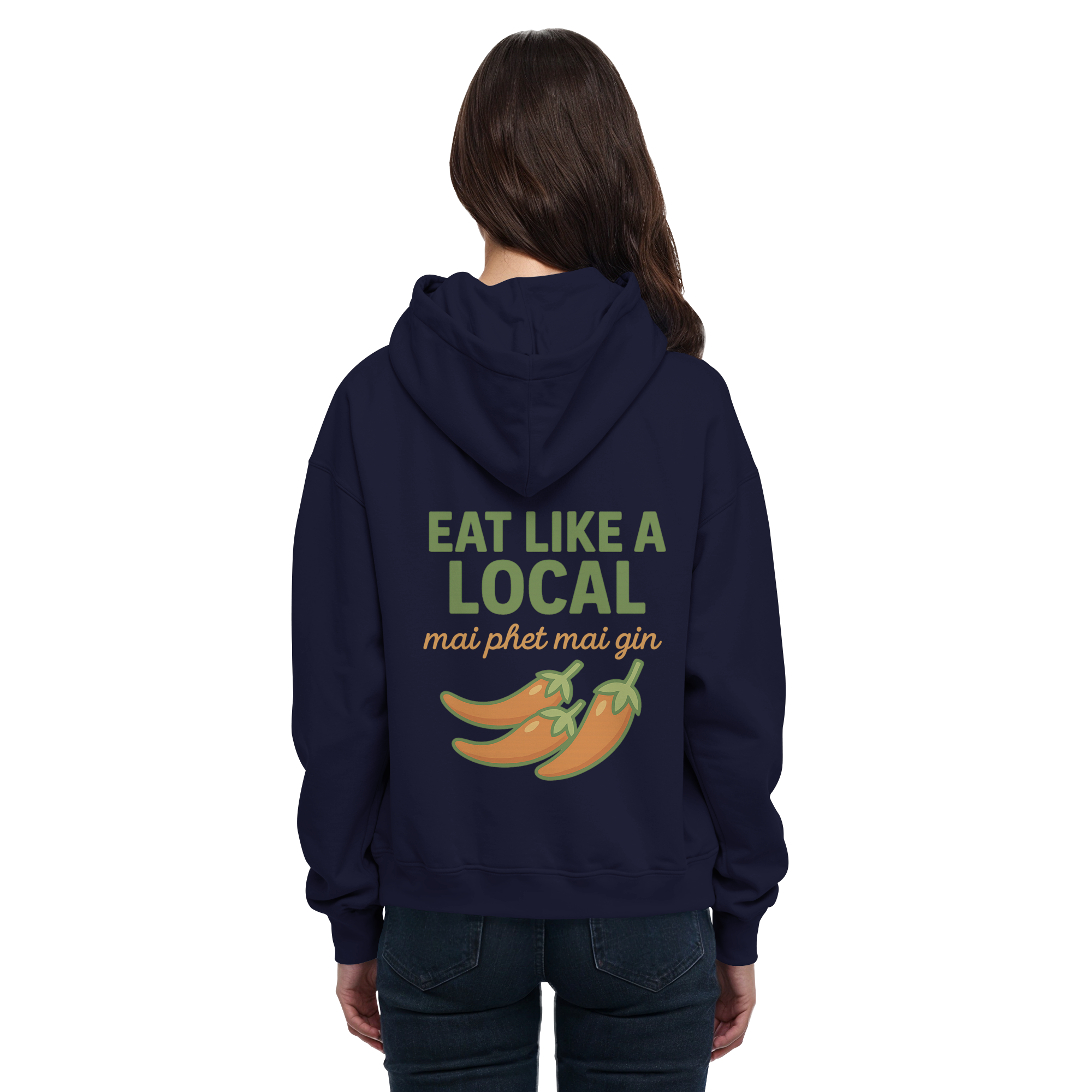at Like a Local – Thai Food Design | „mai phed mai gin“ Chili Hoodie - Basic Unisex Hoodie