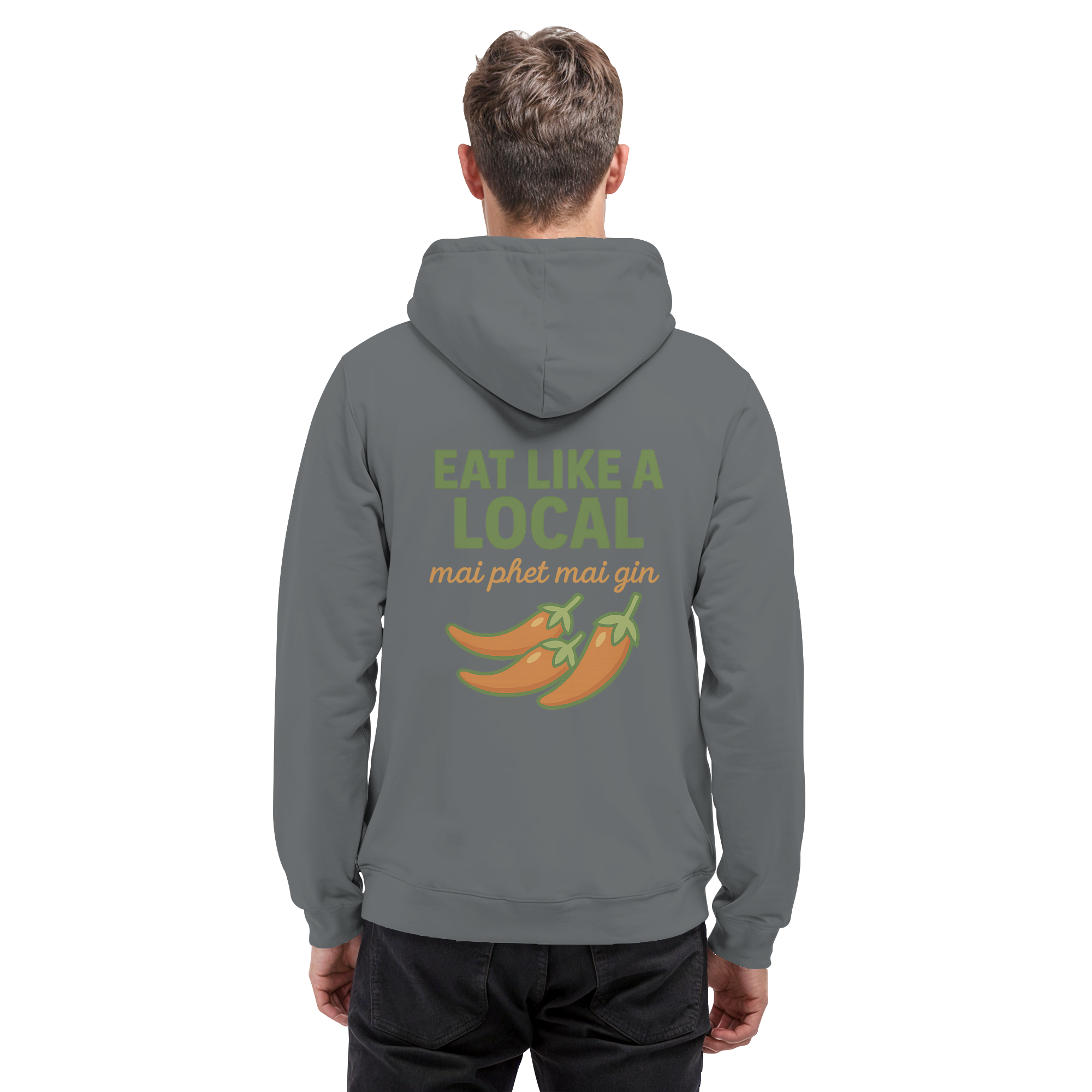 at Like a Local – Thai Food Design | „mai phed mai gin“ Chili Hoodie - Basic Unisex Hoodie