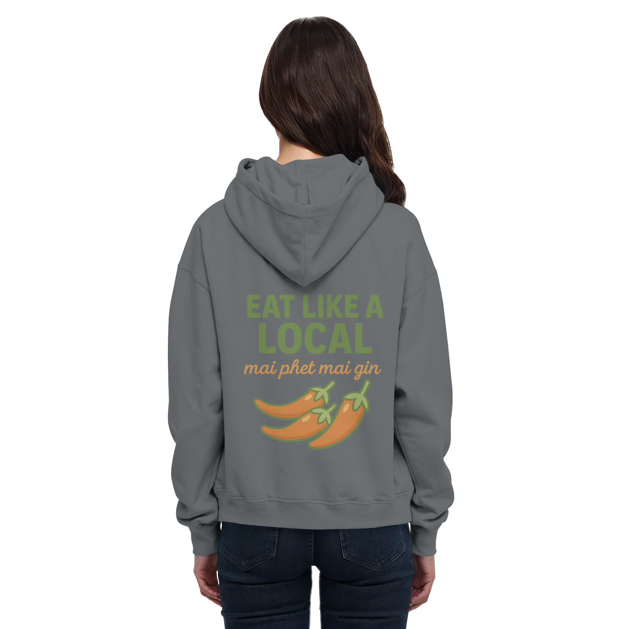 at Like a Local – Thai Food Design | „mai phed mai gin“ Chili Hoodie - Basic Unisex Hoodie