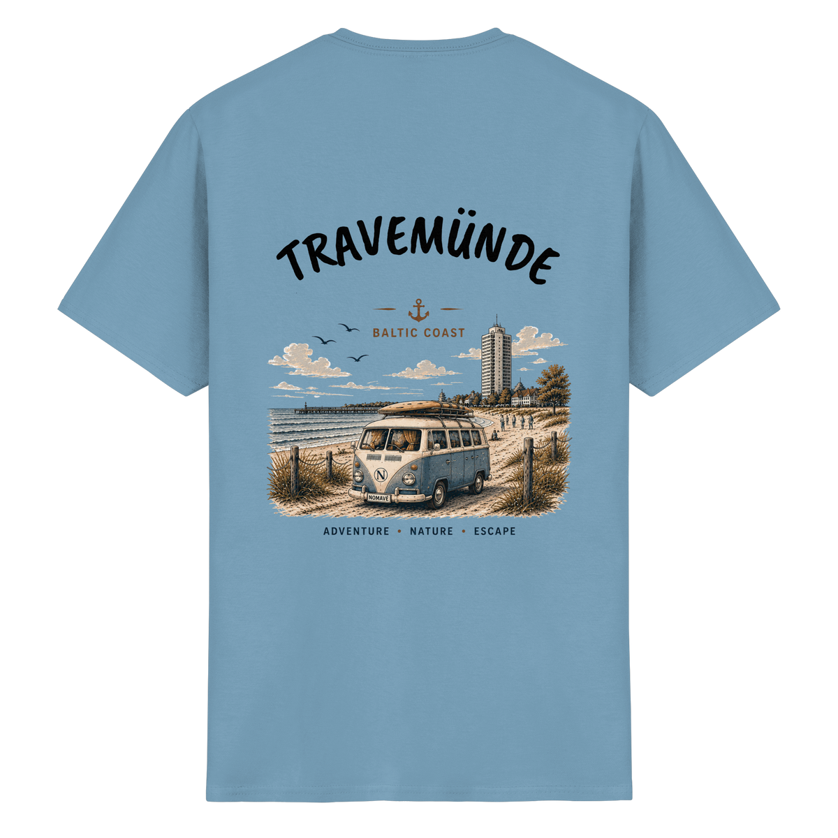 Travemünde_Bulli_Backprint - Essential T-Shirt