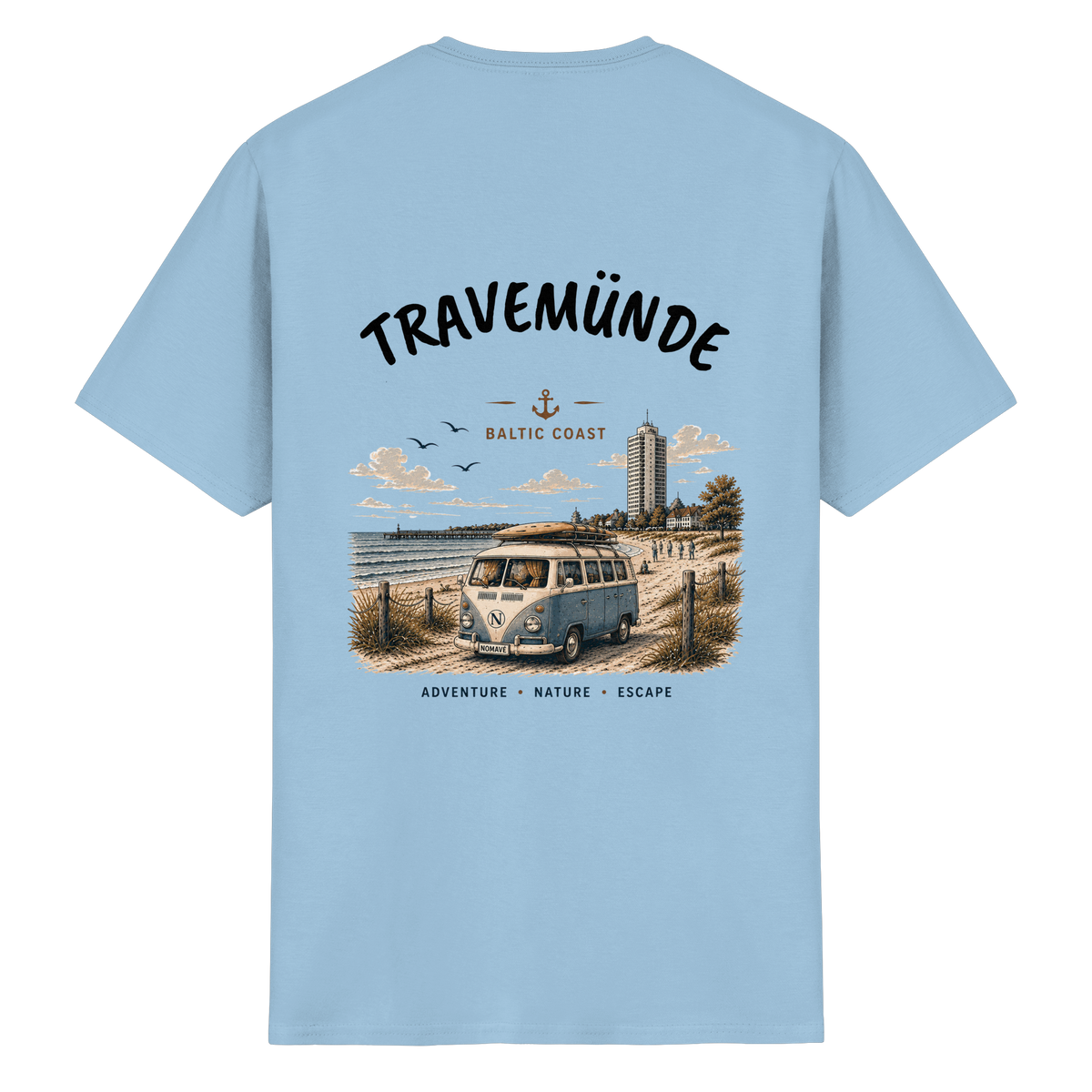 Travemünde_Bulli_Backprint - Essential T-Shirt