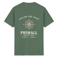 Priwall – Follow the Coast – Dark Edition – Essential T-Shirt – Backprint