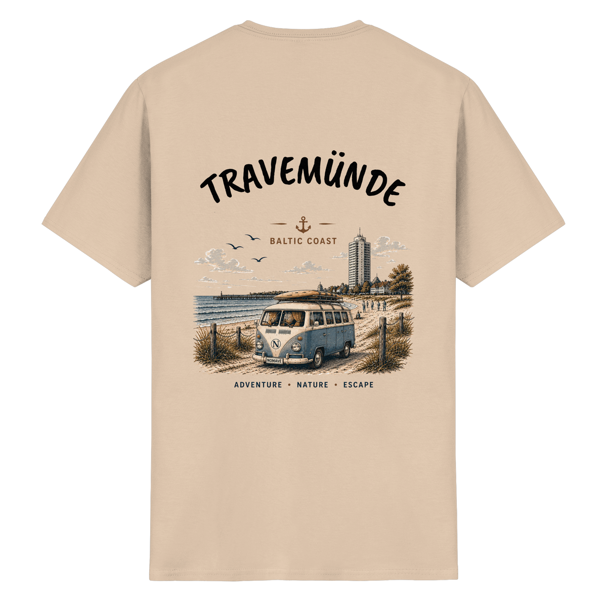 Travemünde_Bulli_Backprint - Essential T-Shirt