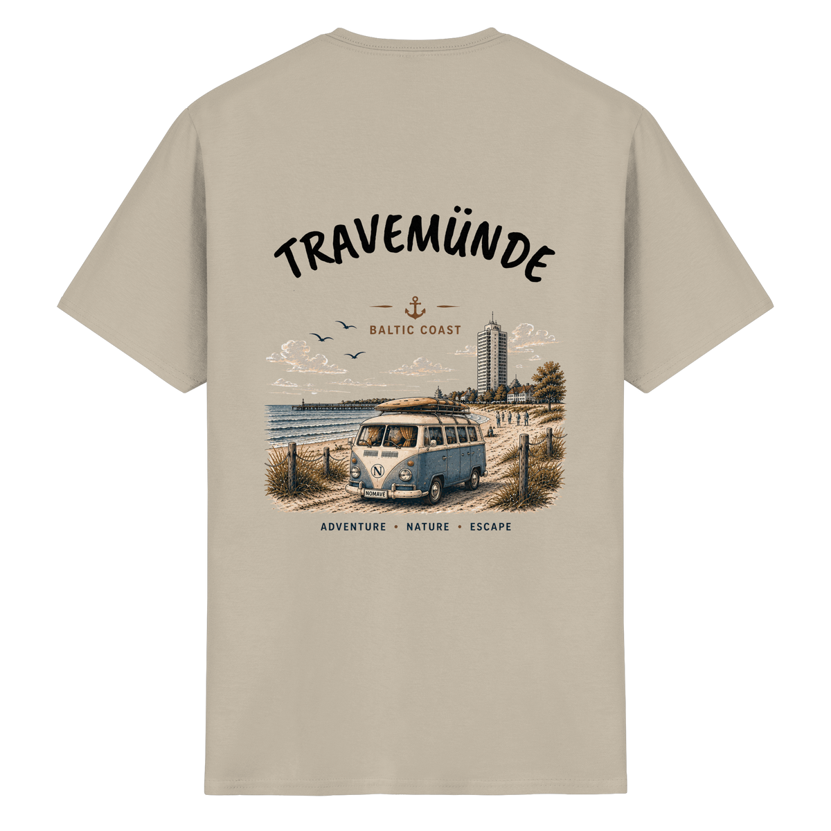 Travemünde_Bulli_Backprint - Essential T-Shirt