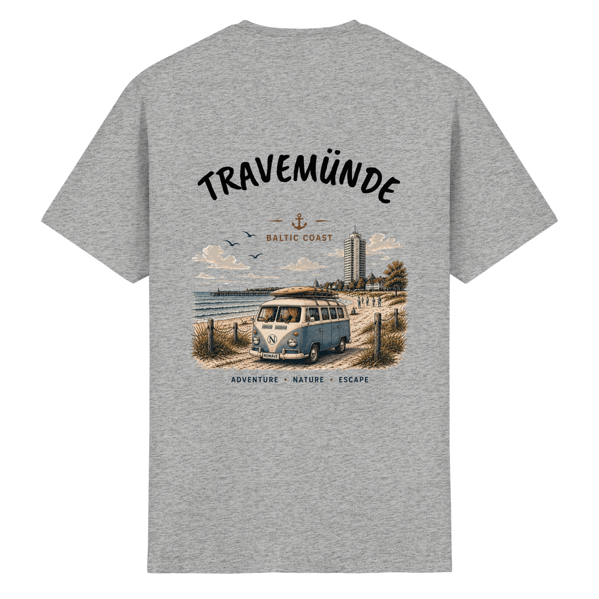 Travemünde_Bulli_Backprint - Essential T-Shirt