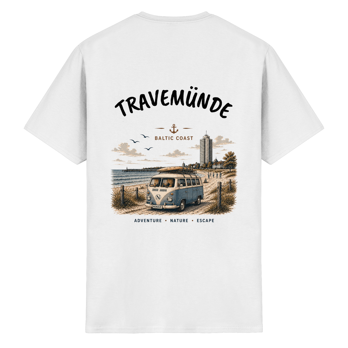 Travemünde_Bulli_Backprint - Essential T-Shirt
