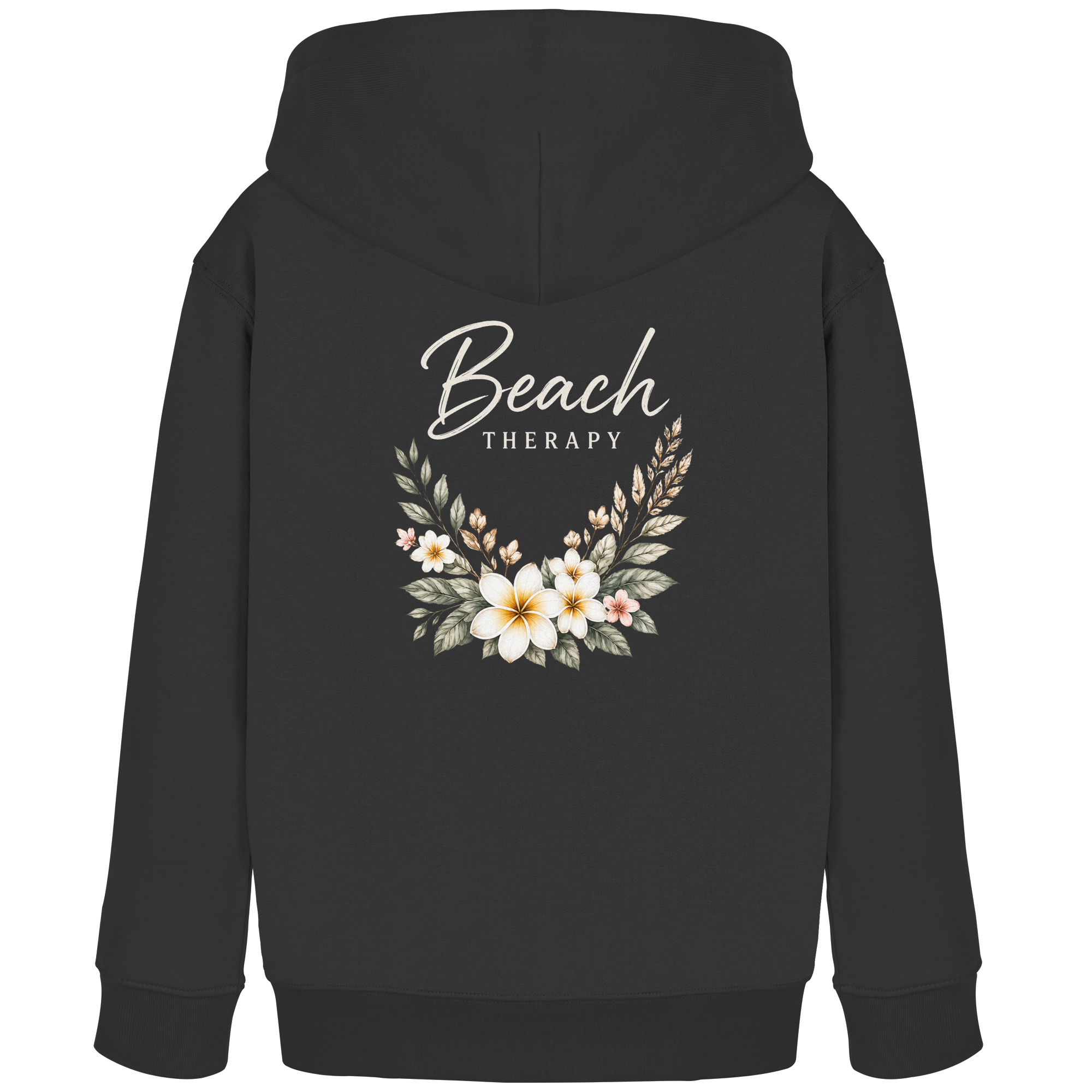 Beach Therapy – Floral Collection | Helle Schrift  - Kids Organic Hoodie