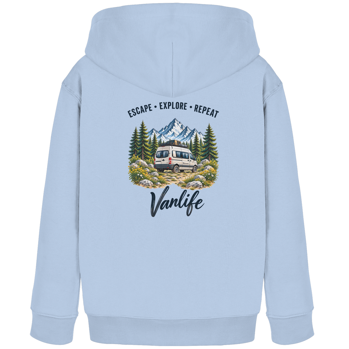 Escape • Explore • Repeat – Vanlife - Kinder Bio Hoodie