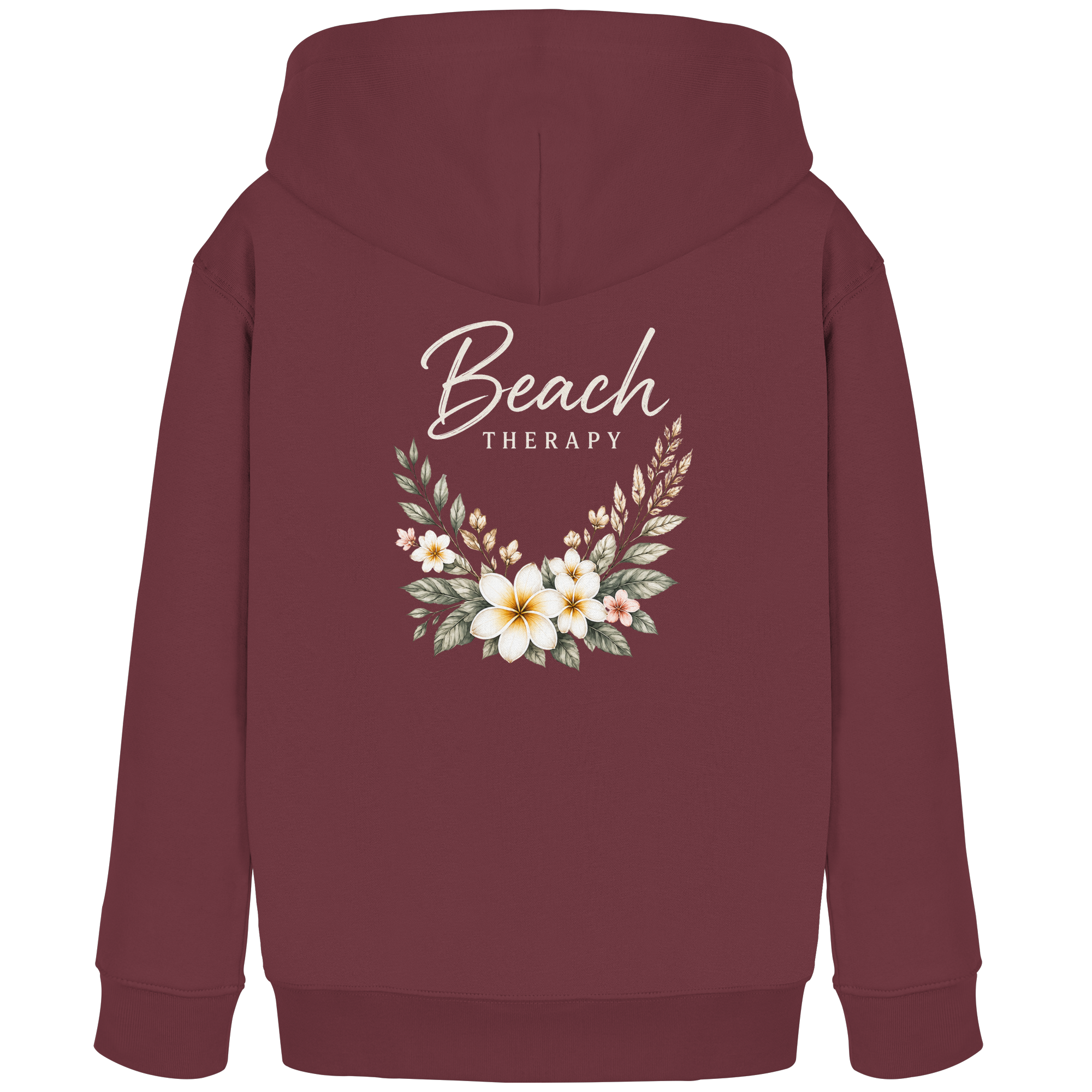 Beach Therapy – Floral Collection | Helle Schrift  - Kids Organic Hoodie