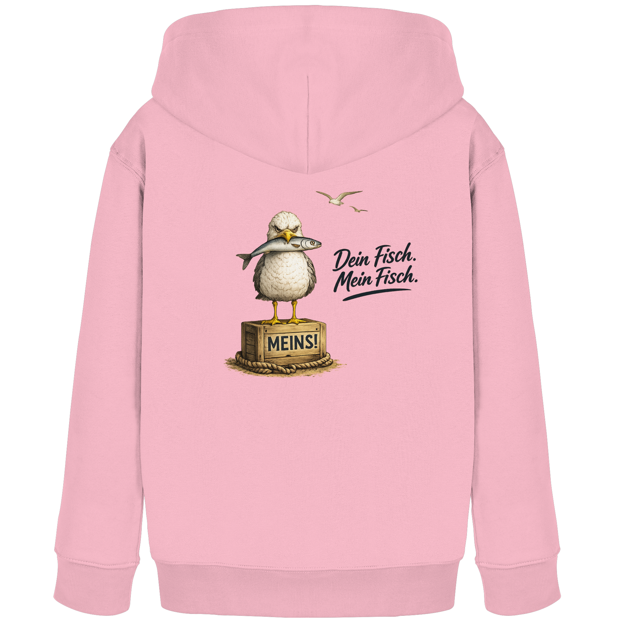 Alpha - Möwe mit Meinung – Dein Fisch. Mein Fisch. | - Kids Organic Hoodie