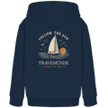 Travemünde Follow The Sun Dark Edition Kinder Hoodie aus Bio-Baumwolle