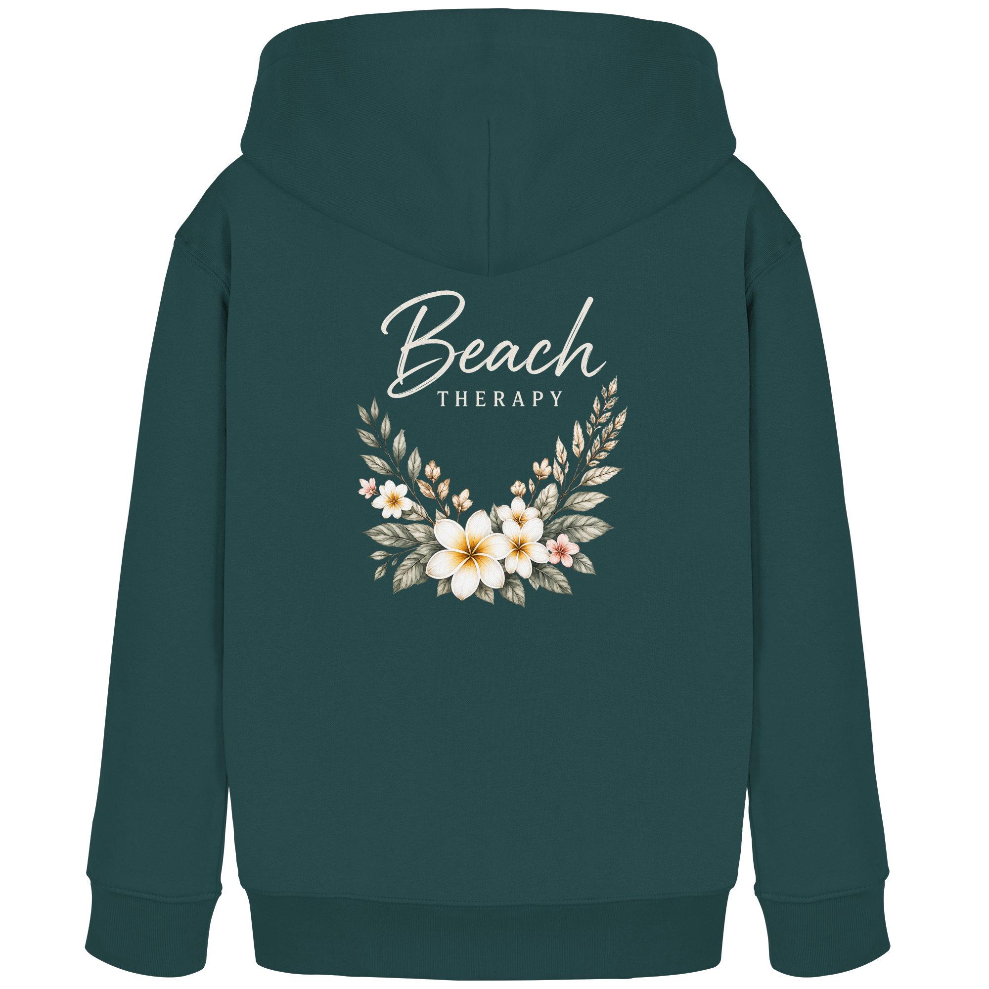 Beach Therapy – Floral Collection | Helle Schrift  - Kids Organic Hoodie