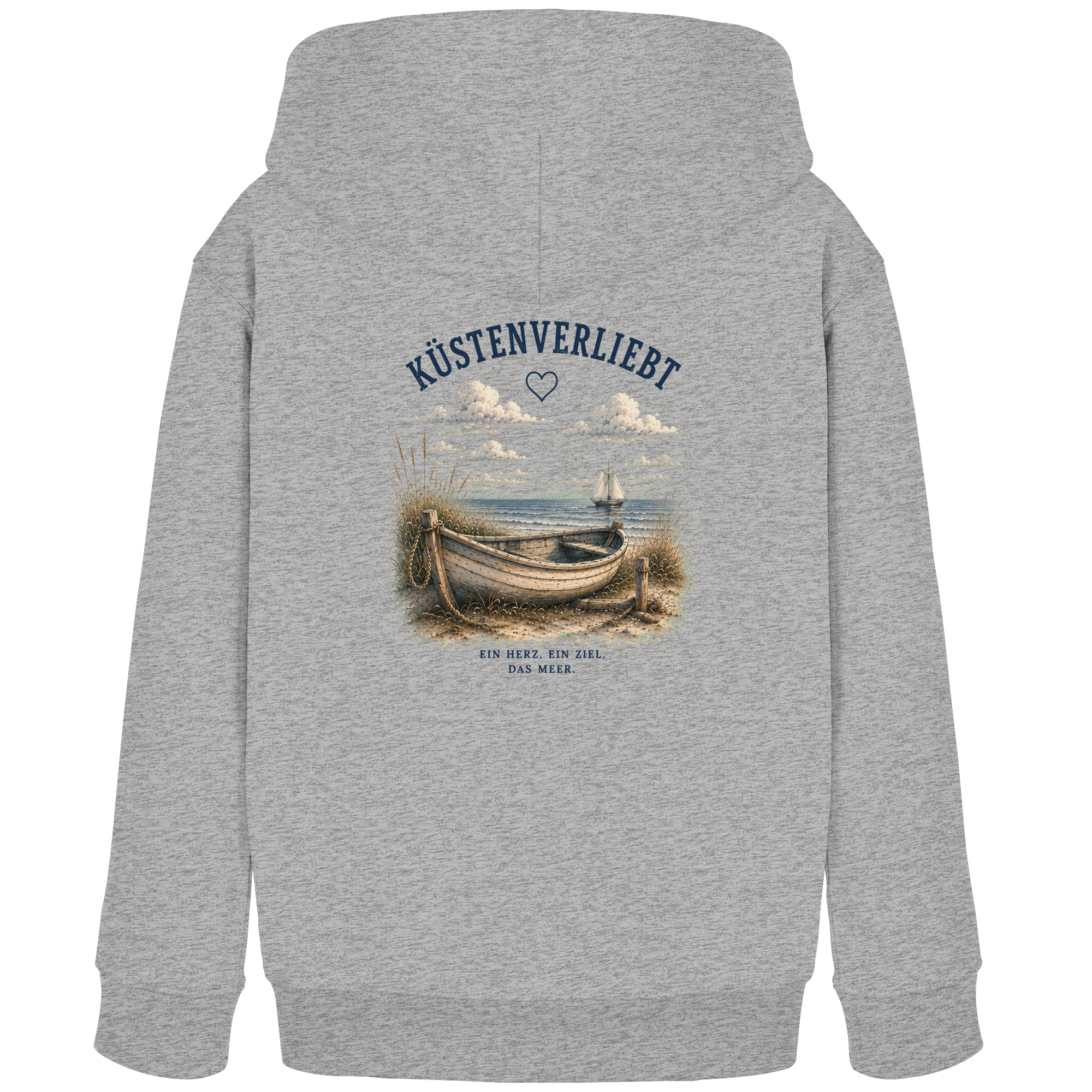 Küstenverliebt Kinder Hoodie – Zuhause ist, wo das Meer ist | Küstengefühl Kids Hoodie