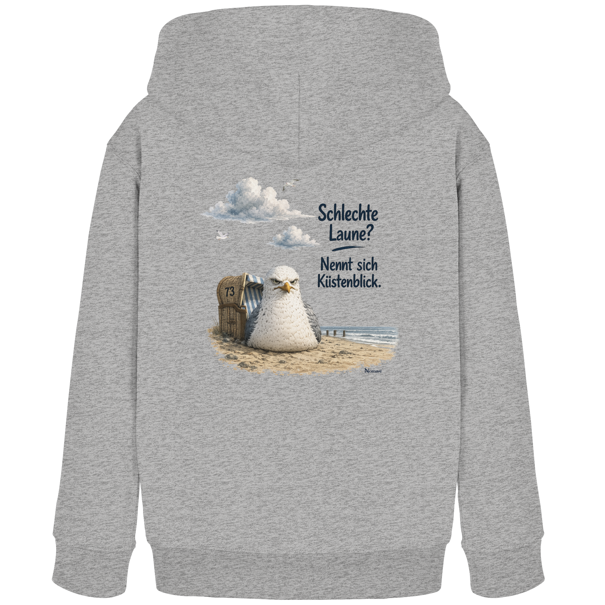 Maritimer Küstenhumor Möwen Motiv für Ostsee und Nordseefans und Meerliebhaber - Kids Organic Hoodie
