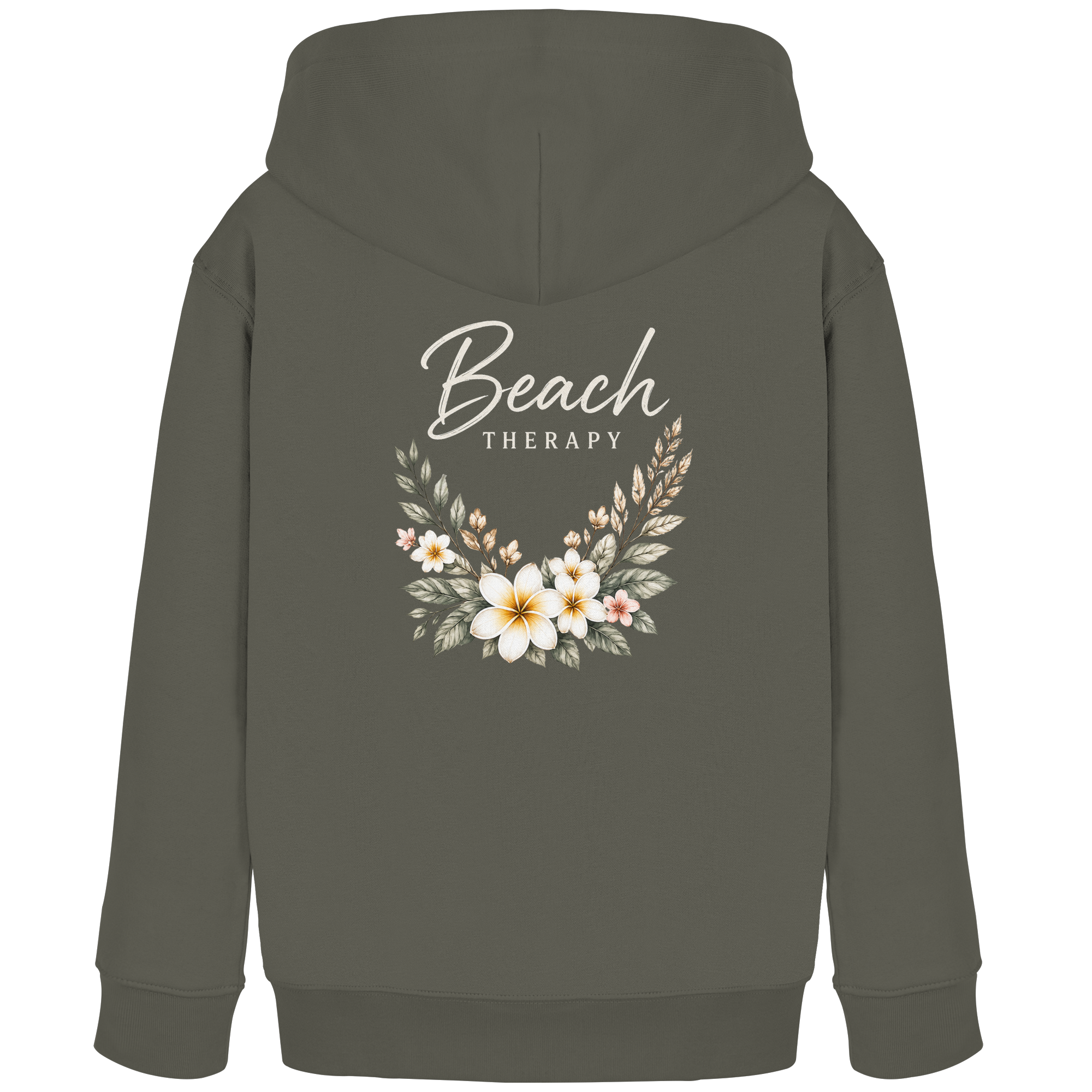 Beach Therapy – Floral Collection | Helle Schrift  - Kids Organic Hoodie