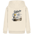 Möwe - Schietwetter - Ostsee - Leuchtturm - Maritimes Küsten Motiv - Für Ostsee und Nordsee - Fans - Kids Organic Hoodie