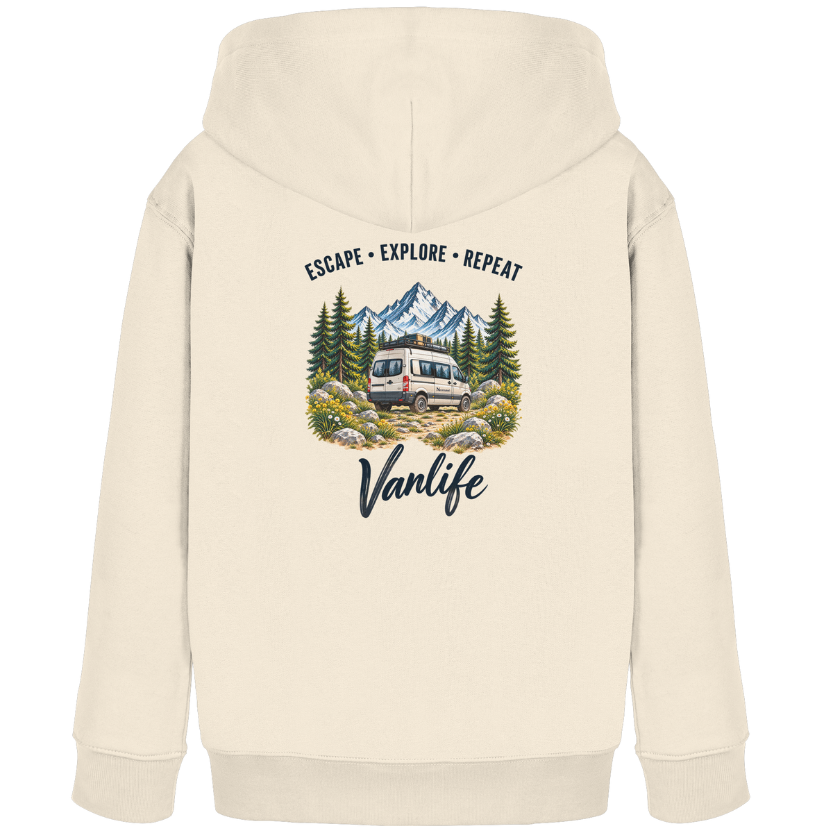 Escape • Explore • Repeat – Vanlife - Kinder Bio Hoodie