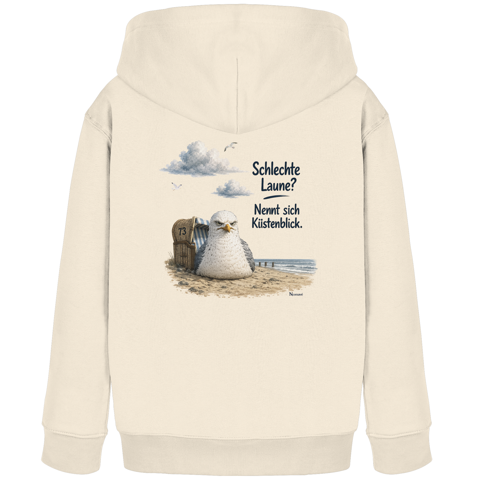 Maritimer Küstenhumor Möwen Motiv für Ostsee und Nordseefans und Meerliebhaber - Kids Organic Hoodie