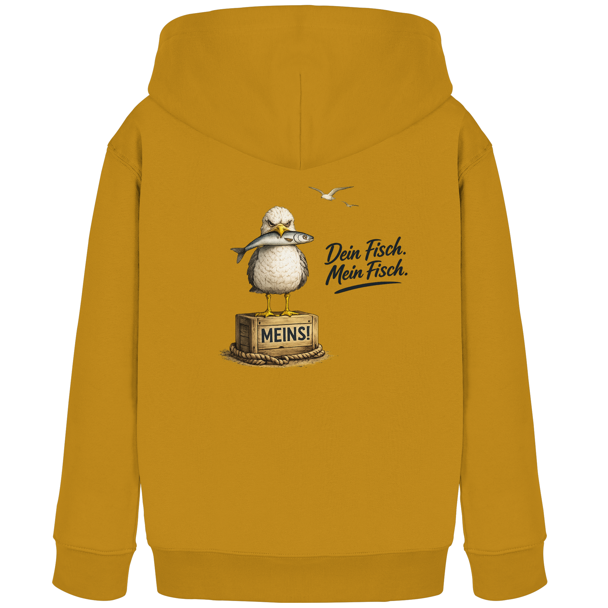 Alpha - Möwe mit Meinung – Dein Fisch. Mein Fisch. | - Kids Organic Hoodie