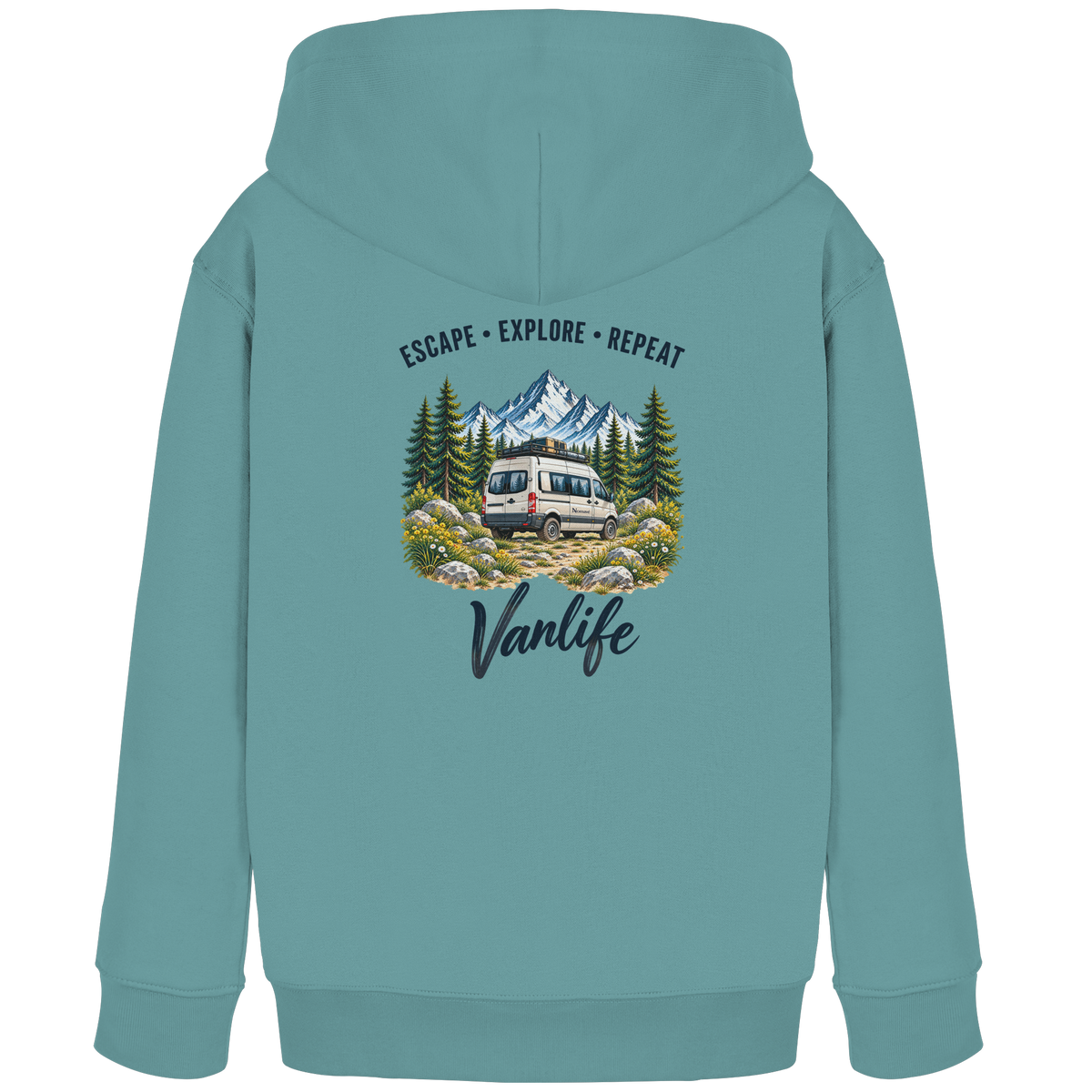 Escape • Explore • Repeat – Vanlife - Kinder Bio Hoodie