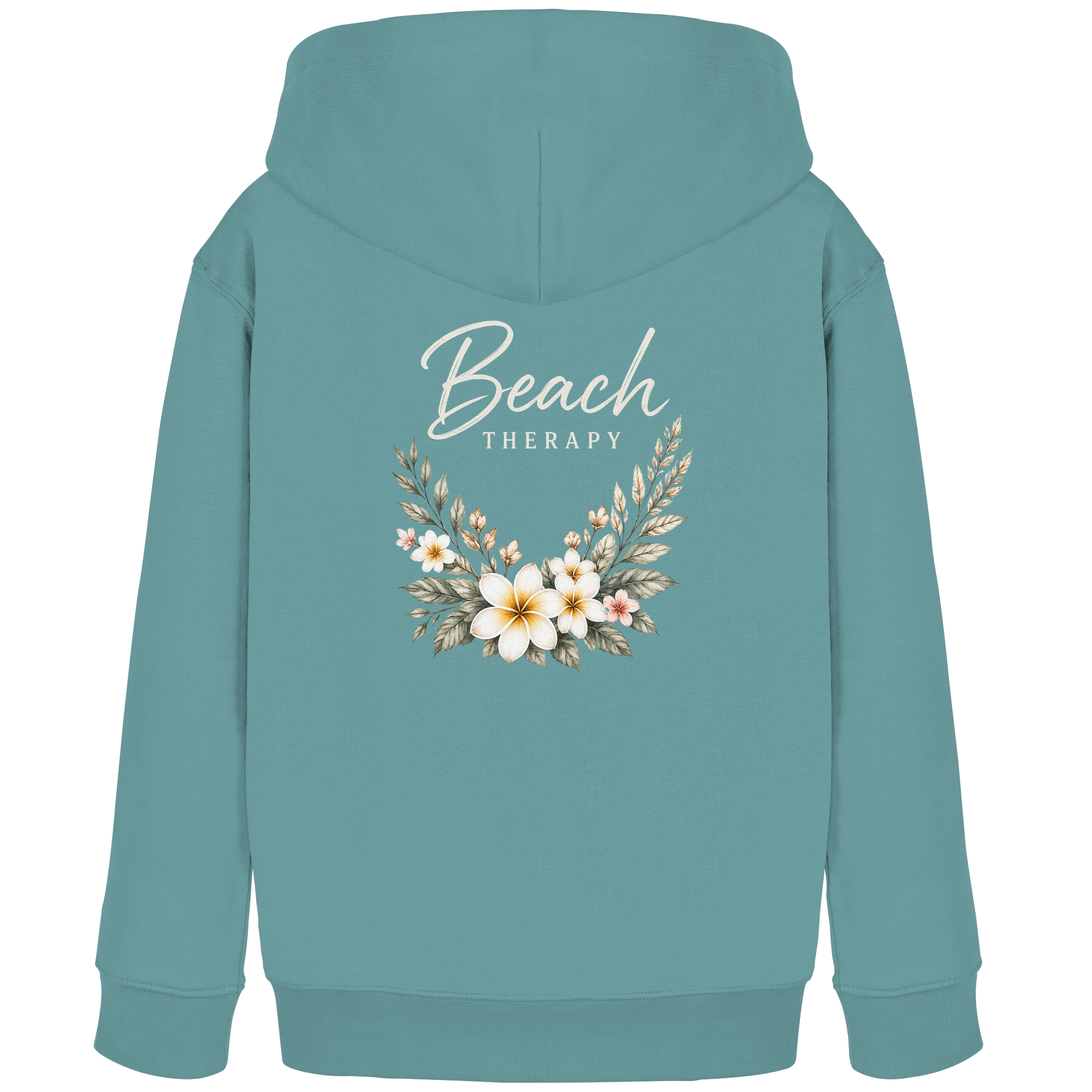 Beach Therapy – Floral Collection | Helle Schrift  - Kids Organic Hoodie