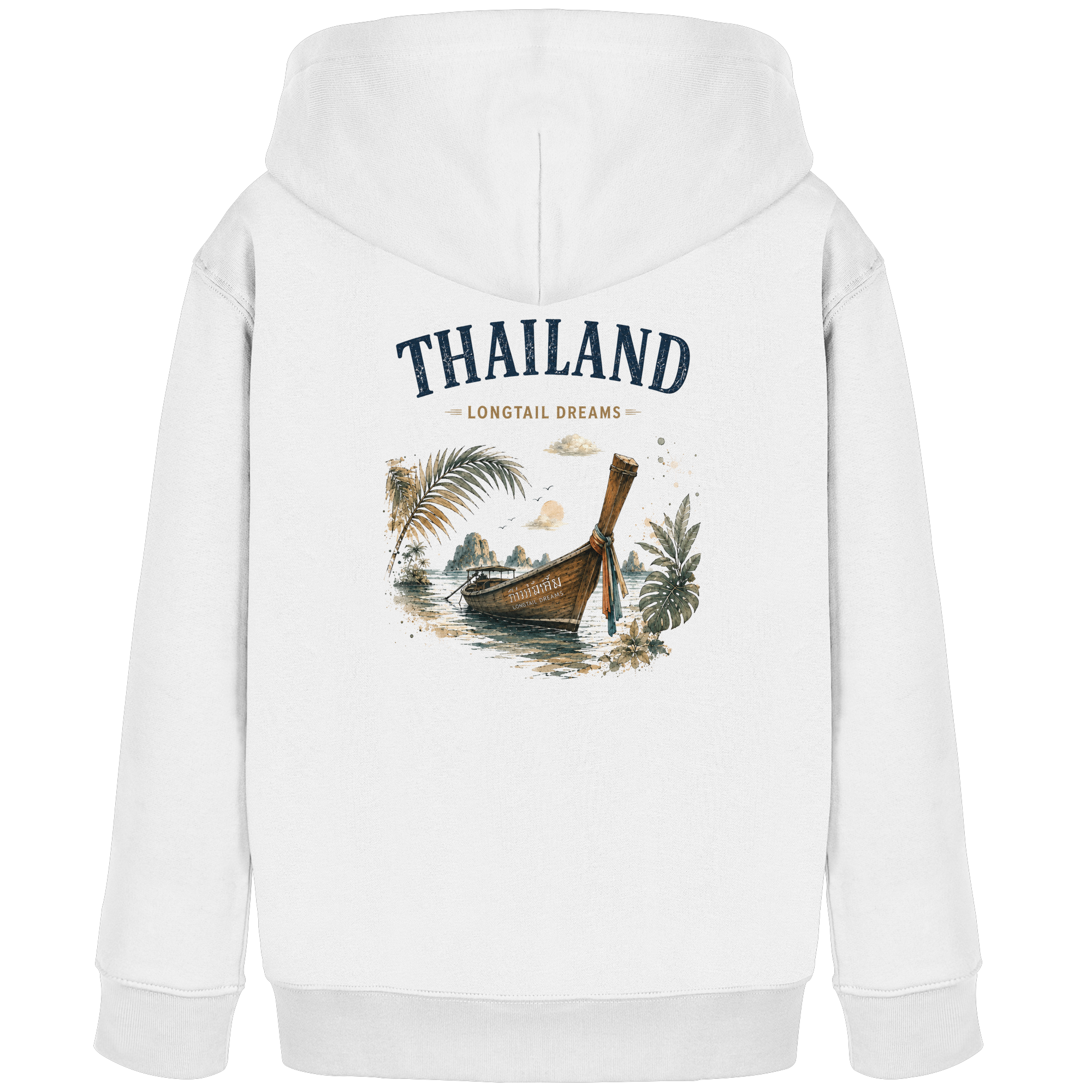 Thailand-Longtail-Dreams-Light-Edition - Kids Organic Hoodie