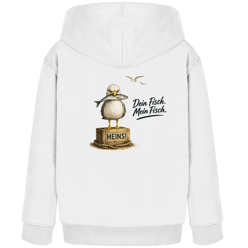 Alpha - Möwe mit Meinung – Dein Fisch. Mein Fisch. | - Kids Organic Hoodie