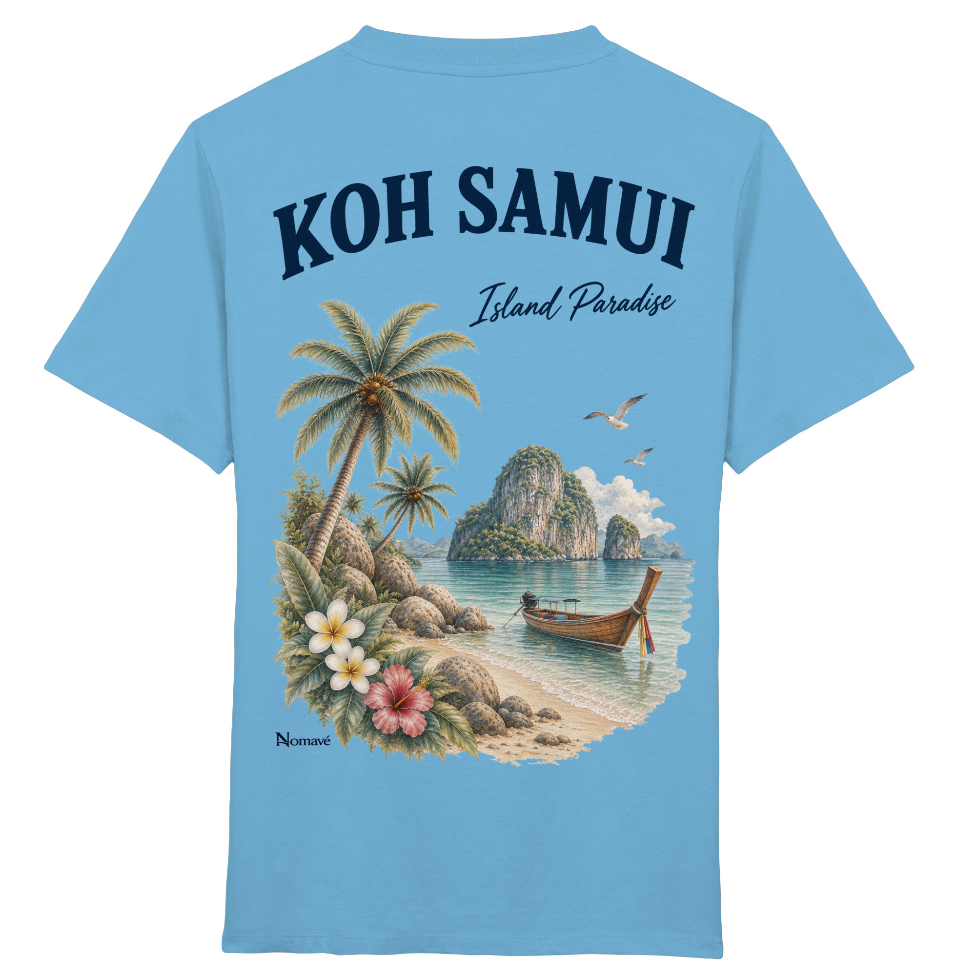 Koh Samui - Island Paradise - Rückenprint  - Kids Organic Shirt