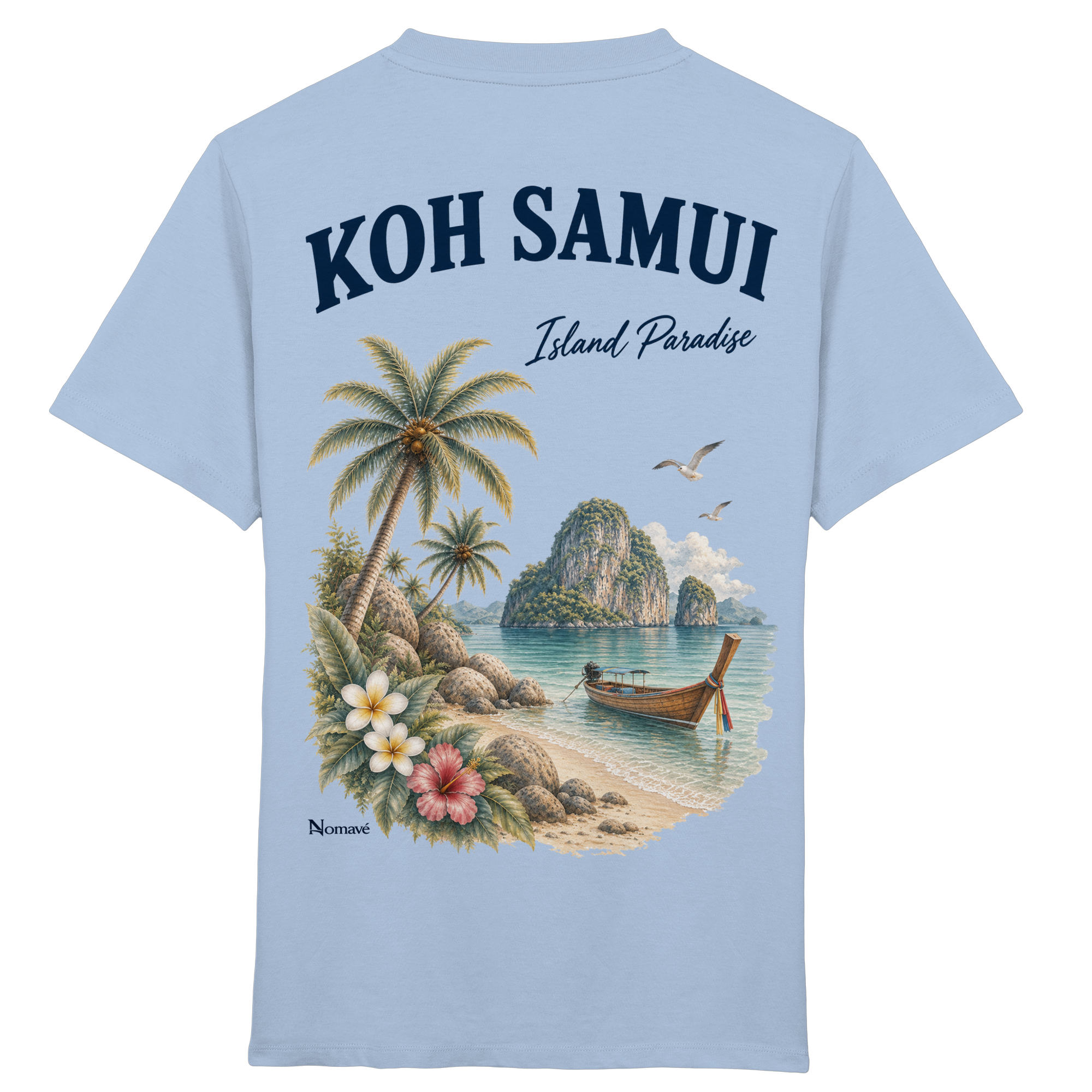 Koh Samui - Island Paradise - Rückenprint  - Kids Organic Shirt