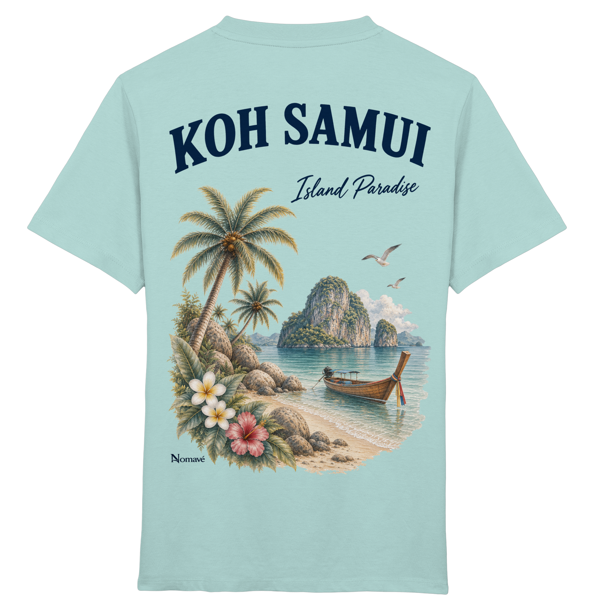 Koh Samui - Island Paradise - Rückenprint  - Kids Organic Shirt