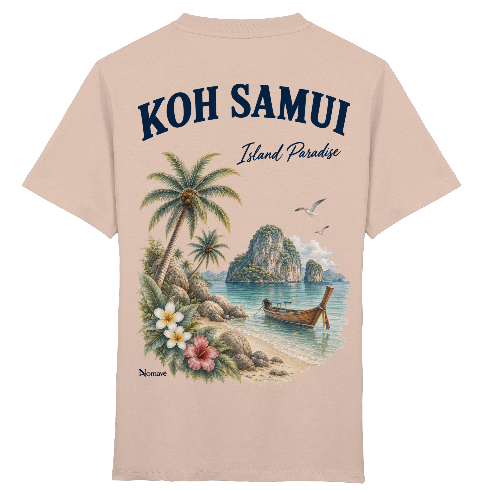 Koh Samui - Island Paradise - Rückenprint  - Kids Organic Shirt
