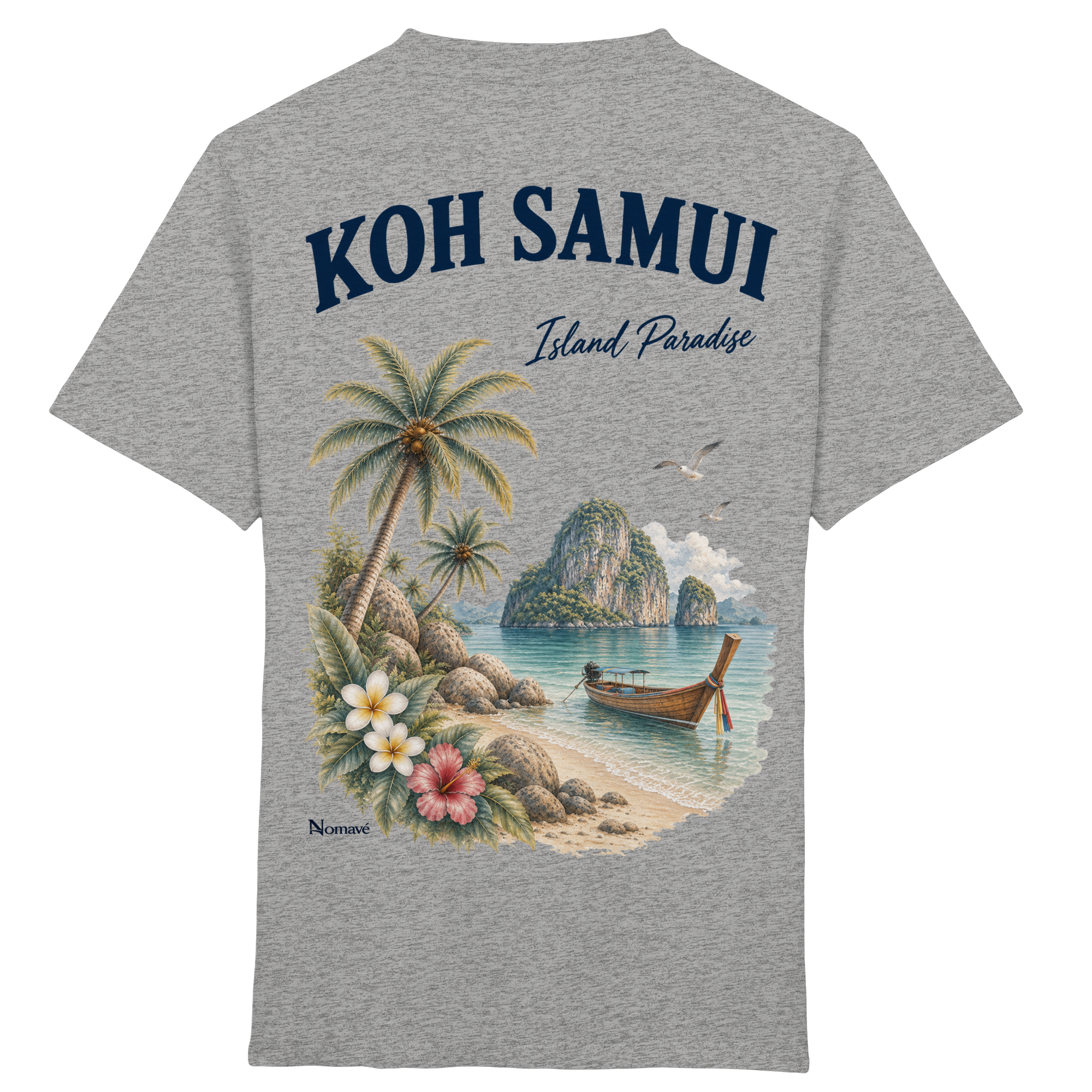 Koh Samui - Island Paradise - Rückenprint  - Kids Organic Shirt