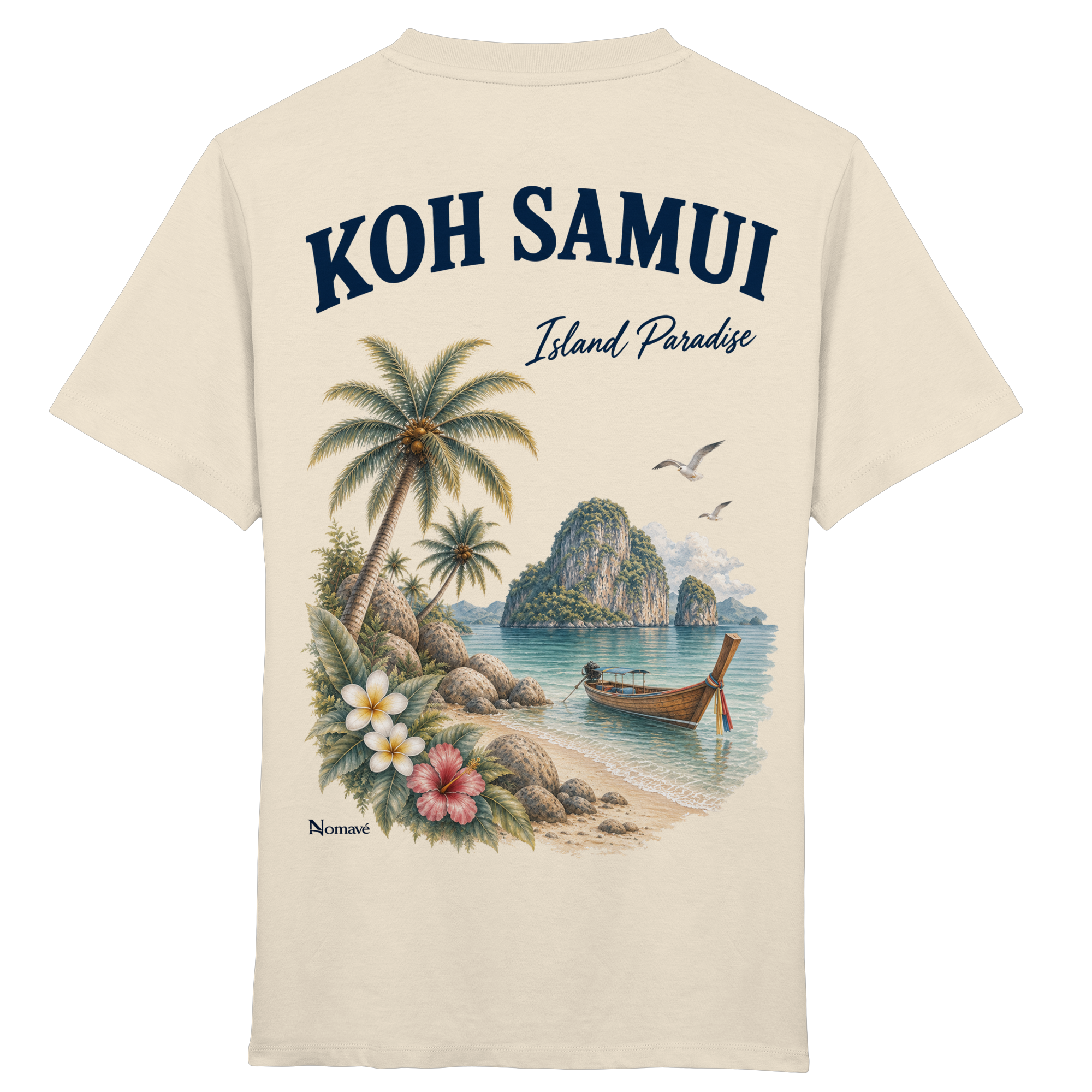 Koh Samui - Island Paradise - Rückenprint  - Kids Organic Shirt