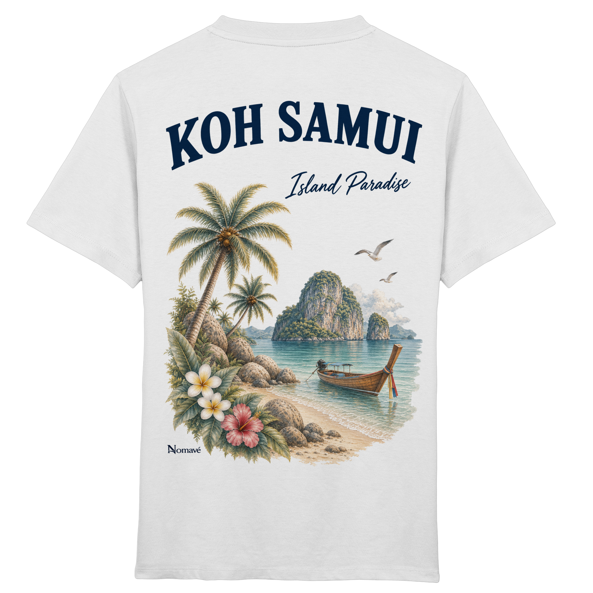 Koh Samui - Island Paradise - Rückenprint  - Kids Organic Shirt