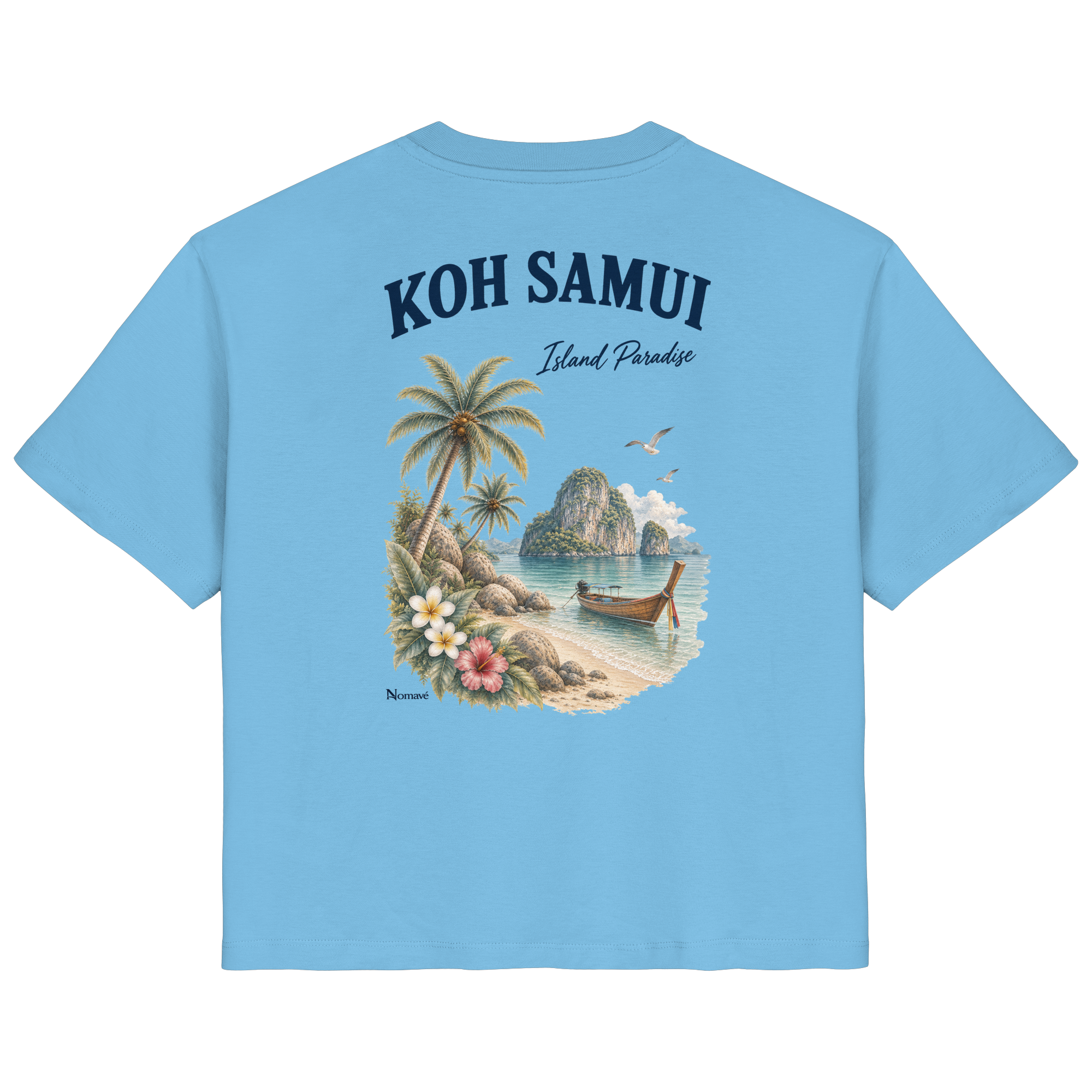 Koh Samui - Island Paradise - Rückenprint  - Ladies Organic Shirt