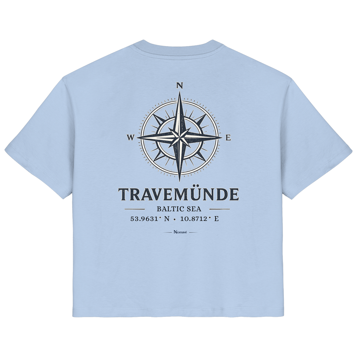 Travemünde Shirt Windrose - Damen Bio Organic Ostsee Shirt