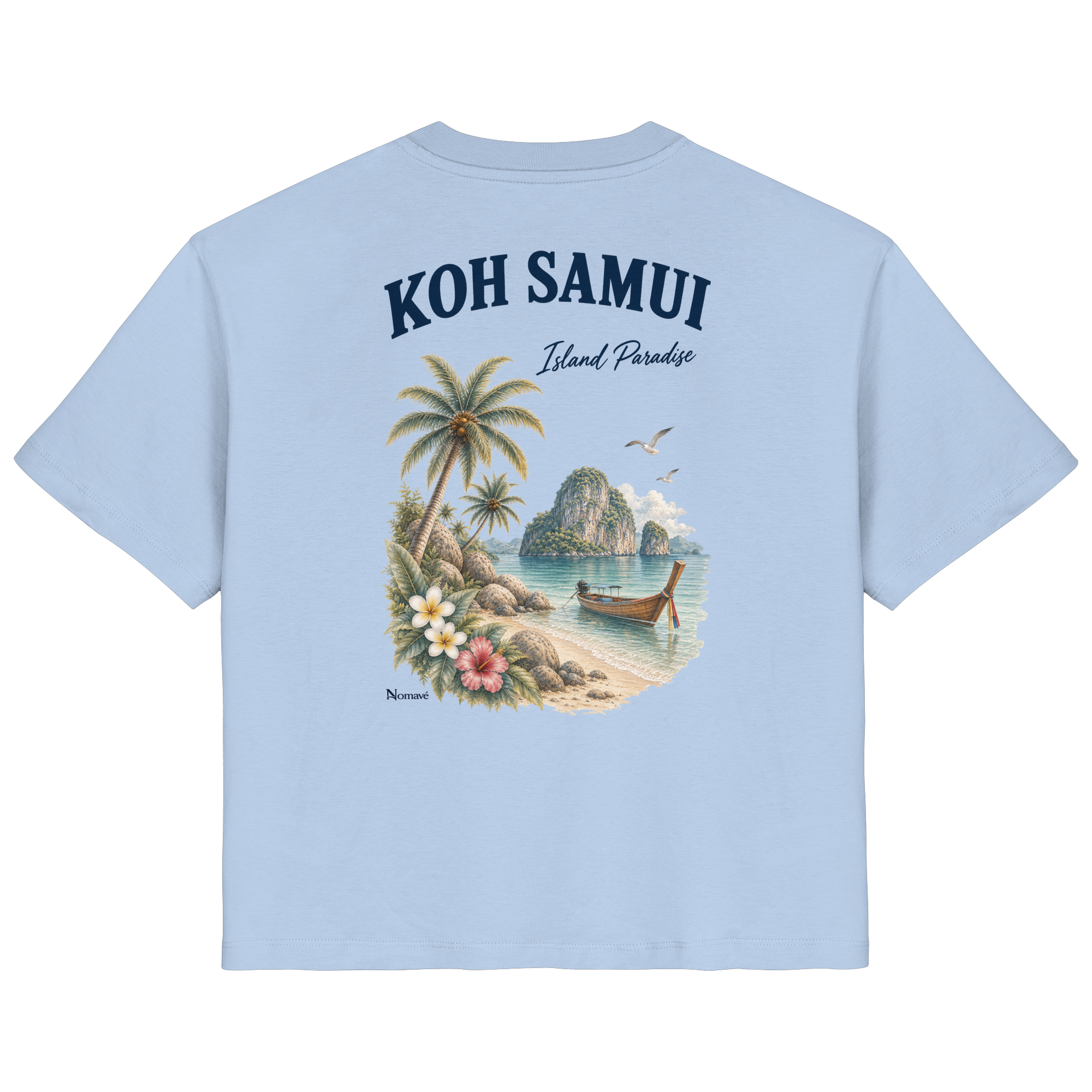Koh Samui - Island Paradise - Rückenprint  - Ladies Organic Shirt