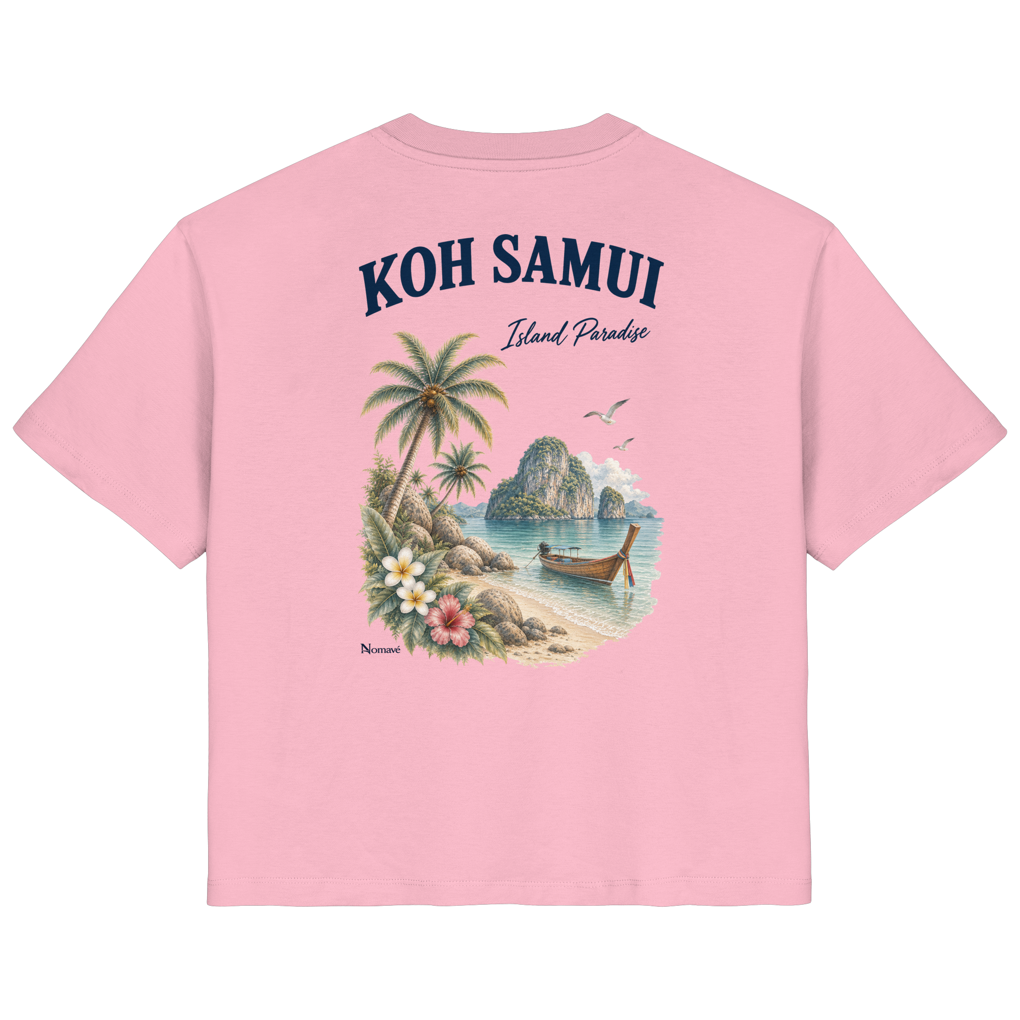 Koh Samui - Island Paradise - Rückenprint  - Ladies Organic Shirt