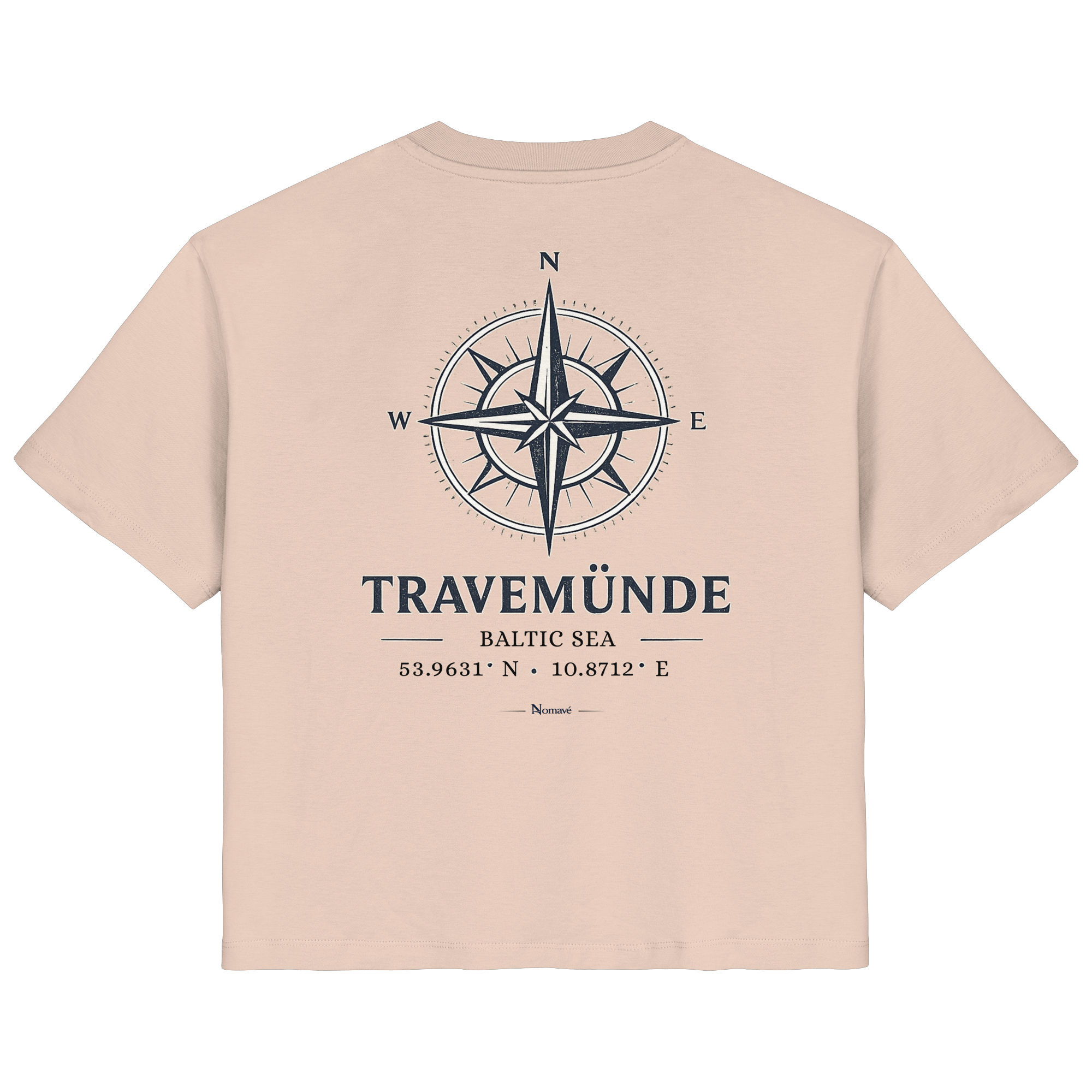Travemünde Shirt Windrose - Damen Bio Organic Ostsee Shirt
