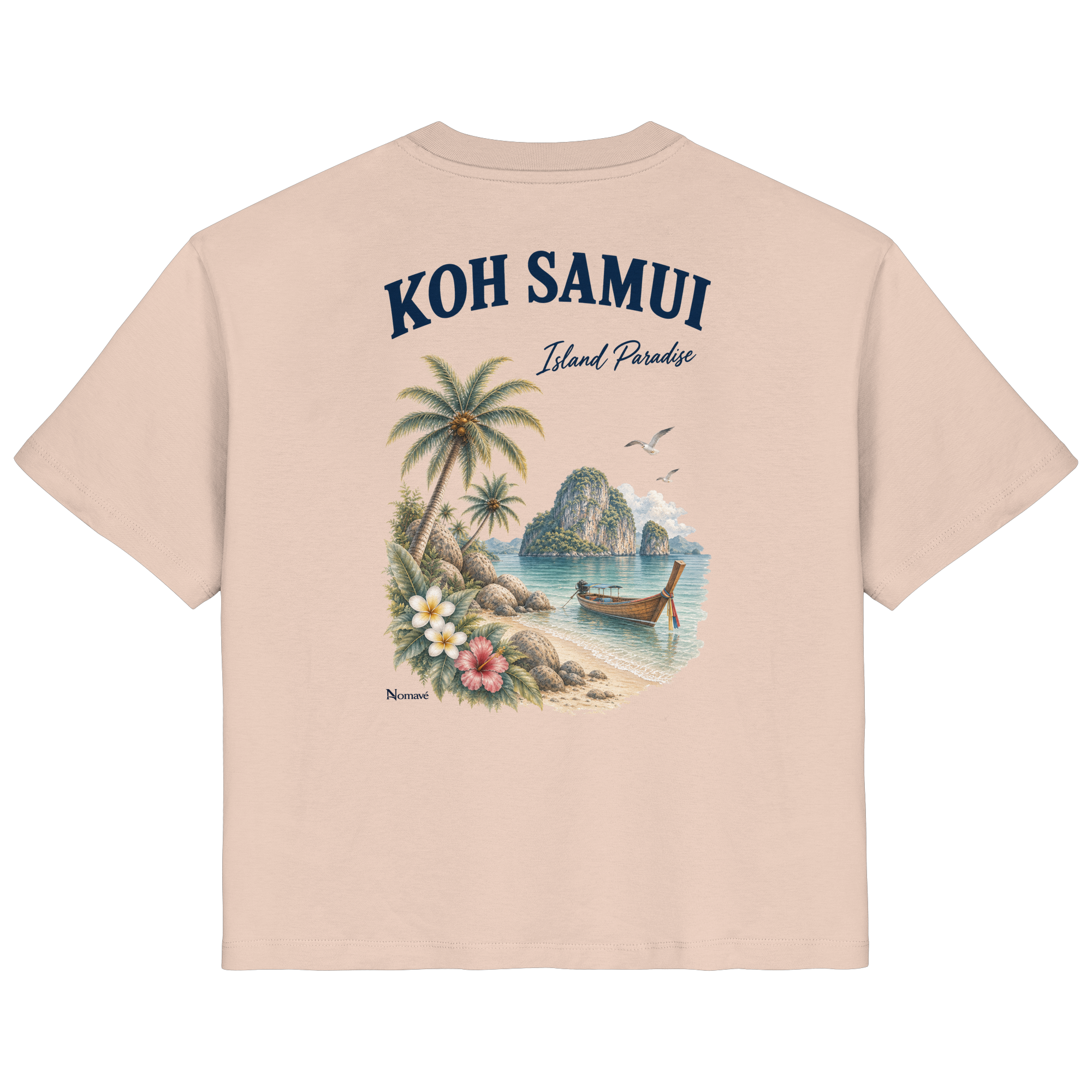 Koh Samui - Island Paradise - Rückenprint  - Ladies Organic Shirt