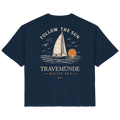 Follow The Sun Dark Edition - backprint - Damen Organic Bio Ostsee Küsten Travemünde Shirt