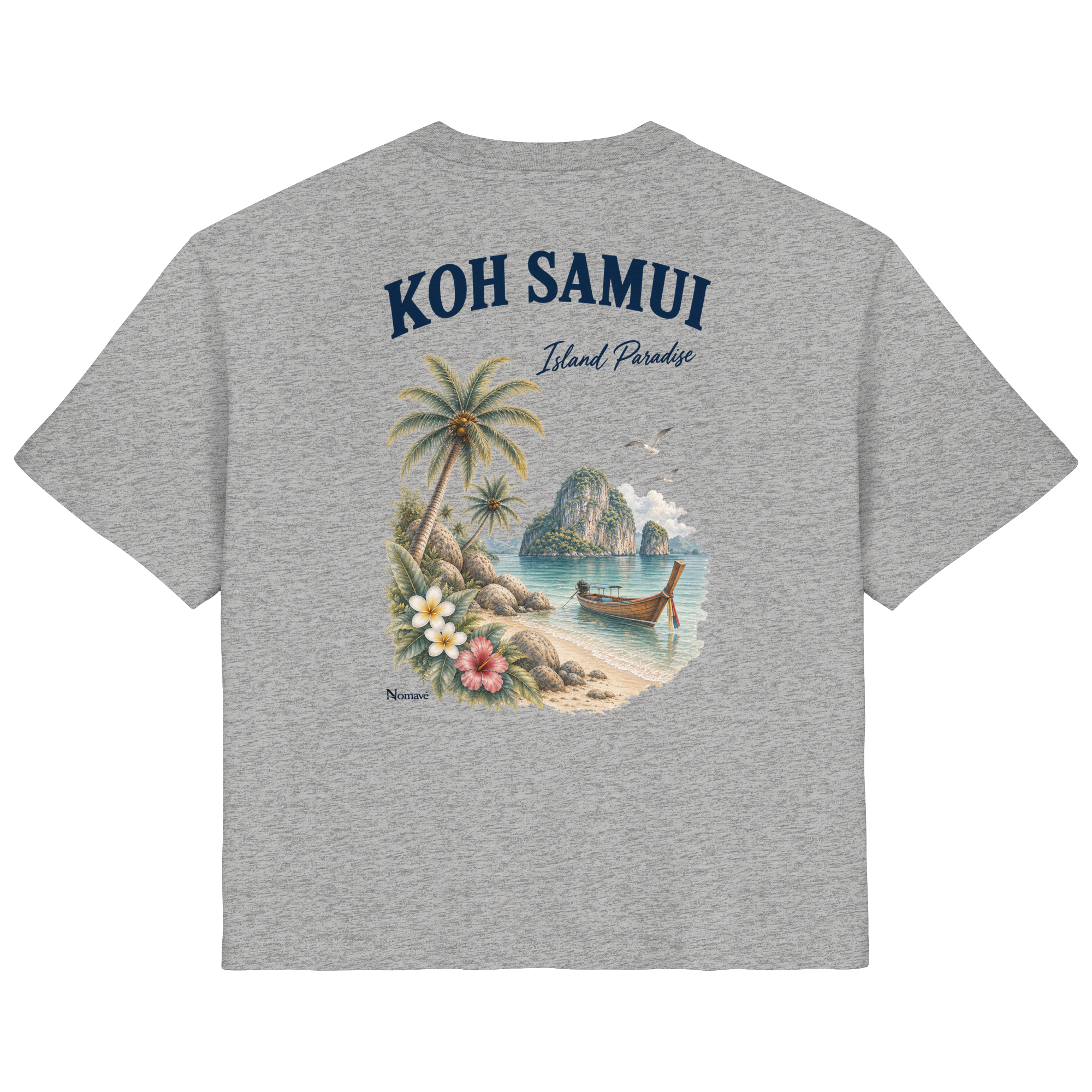 Koh Samui - Island Paradise - Rückenprint  - Ladies Organic Shirt