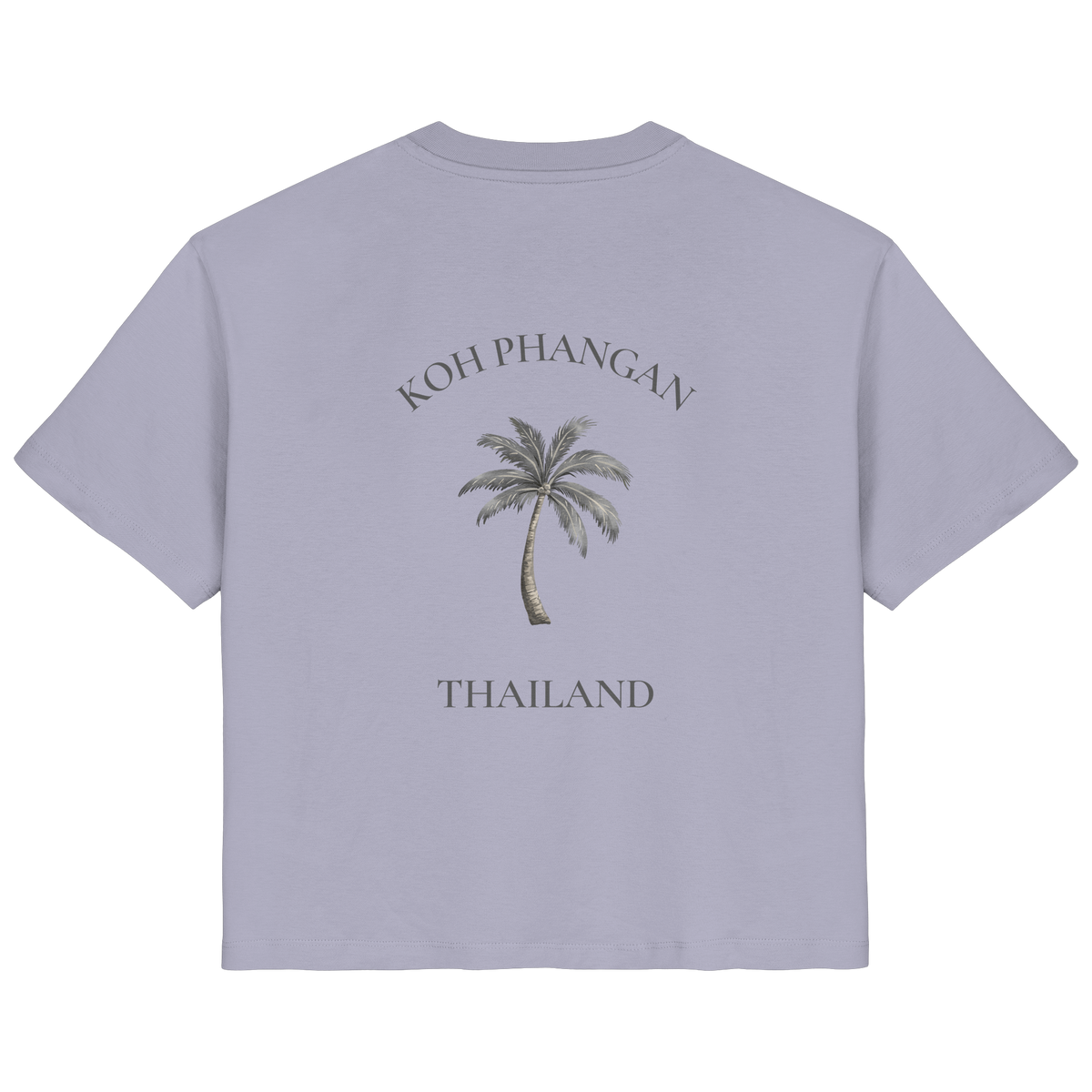 Koh Phangan – Minimal Palm | Thailand - Backprint - Damen Bio T - Shirt