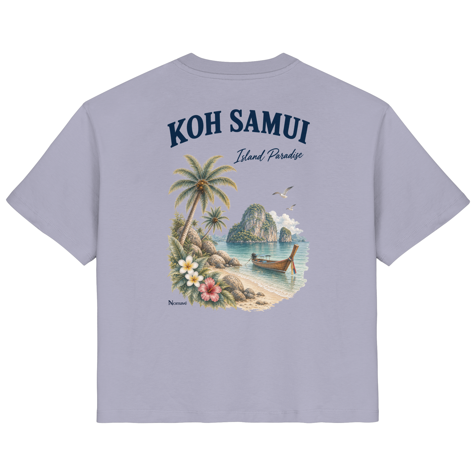 Koh Samui - Island Paradise - Rückenprint  - Ladies Organic Shirt