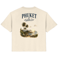 Phuket Andaman Soul Damen Bio-T-Shirt in Natural Raw mit Rückenprint – Produktansicht