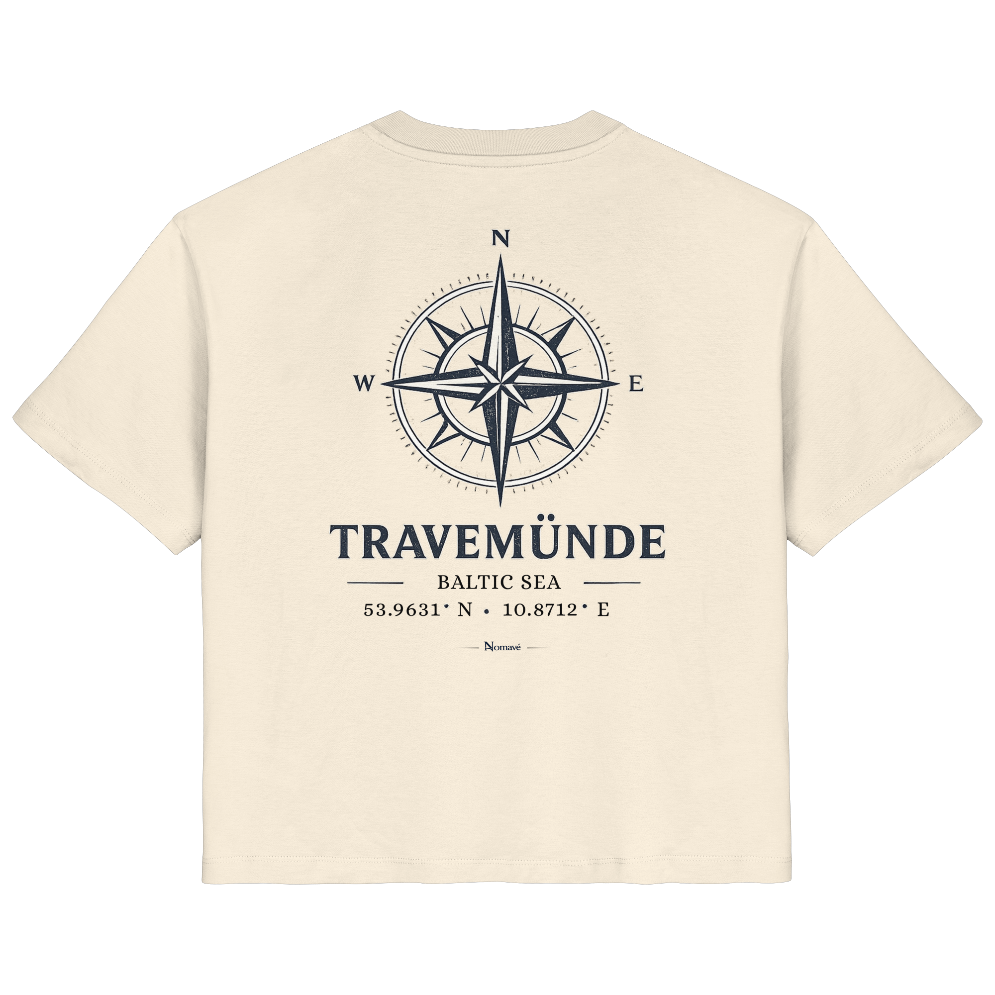 Travemünde Shirt Windrose - Damen Bio Organic Ostsee Shirt