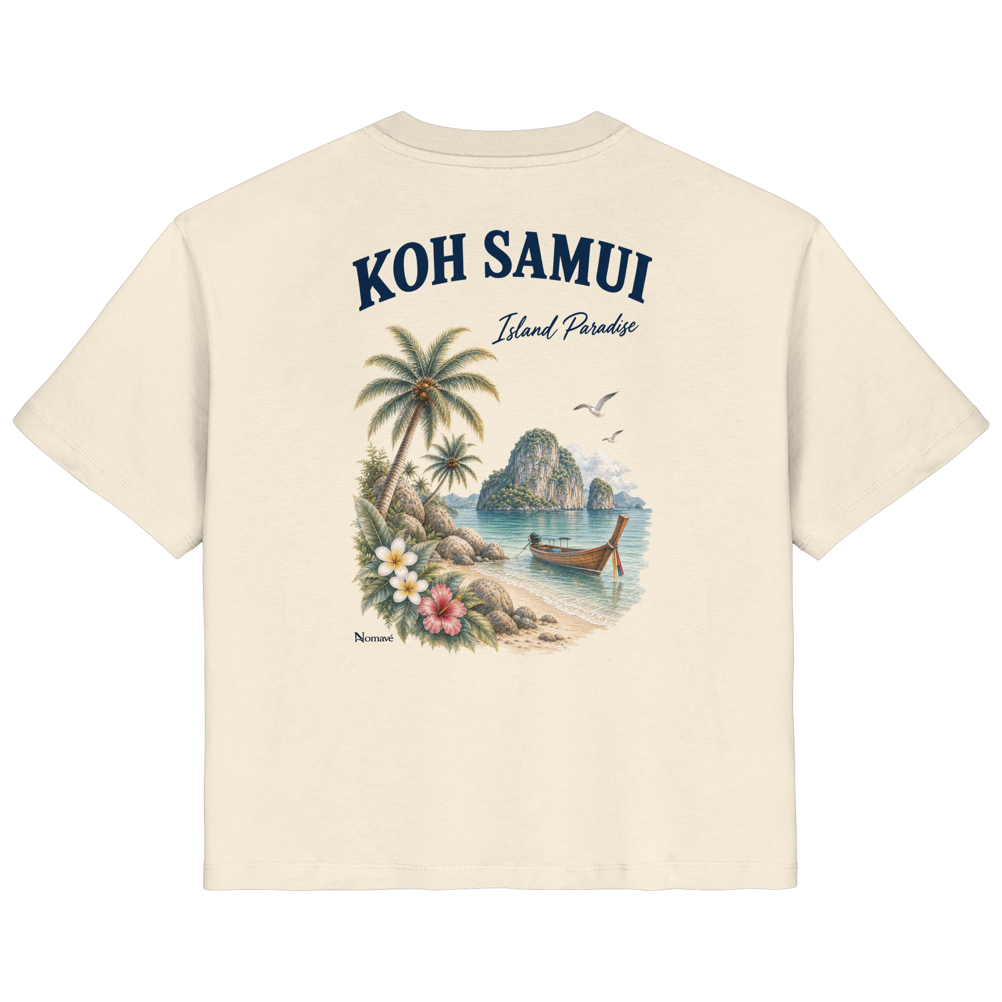 Koh Samui - Island Paradise - Rückenprint  - Ladies Organic Shirt